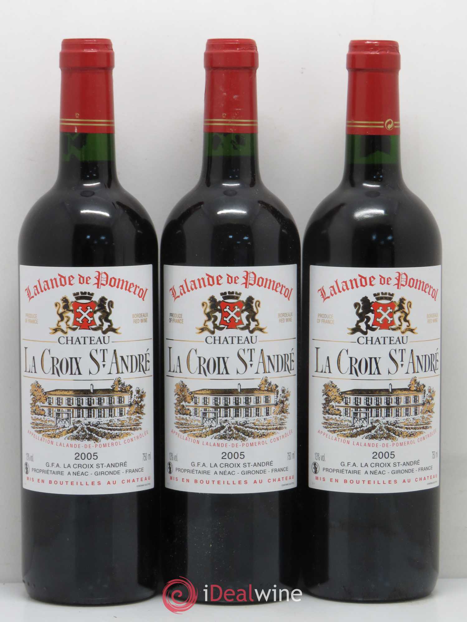 Bordeaux Lalande de Pomerol Château La Croix Saint André 2005 - Lot of 12 bottles - 4