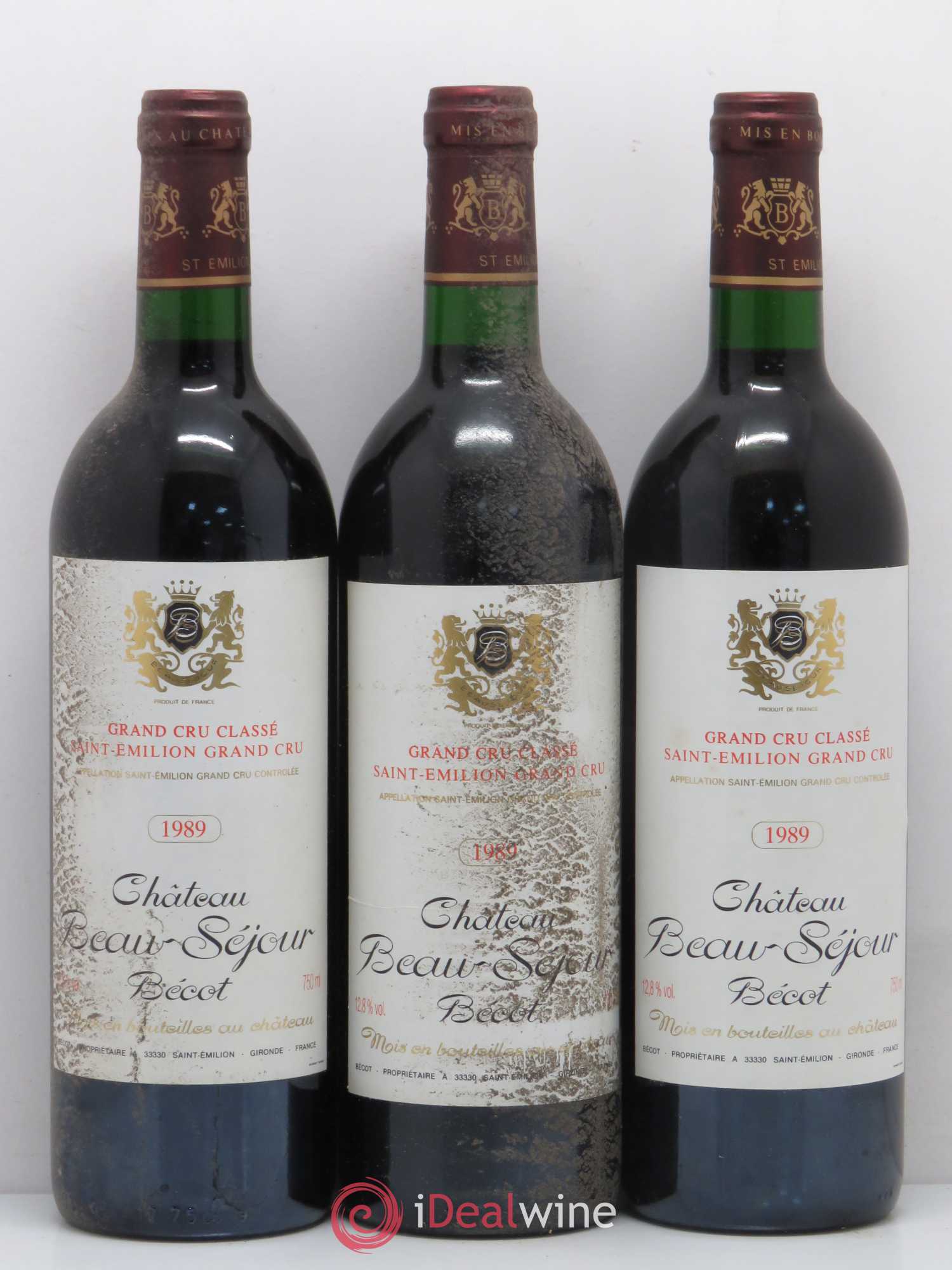 Buy Château Beau-Séjour Bécot 1er Grand Cru Classé B 1989