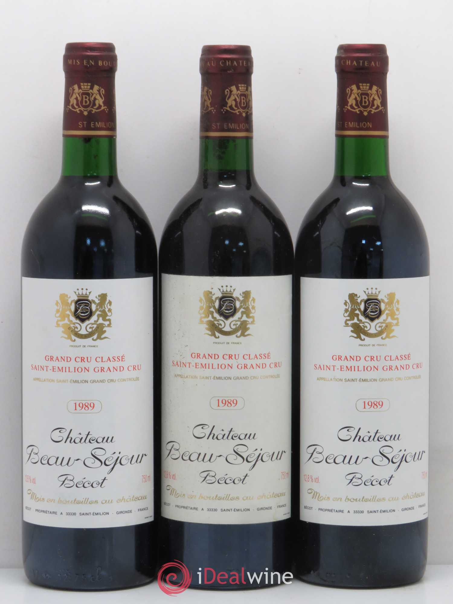 Château Beau-Séjour Bécot 1er Grand Cru Classé B 1989 - Lot de 11 bouteilles - 3