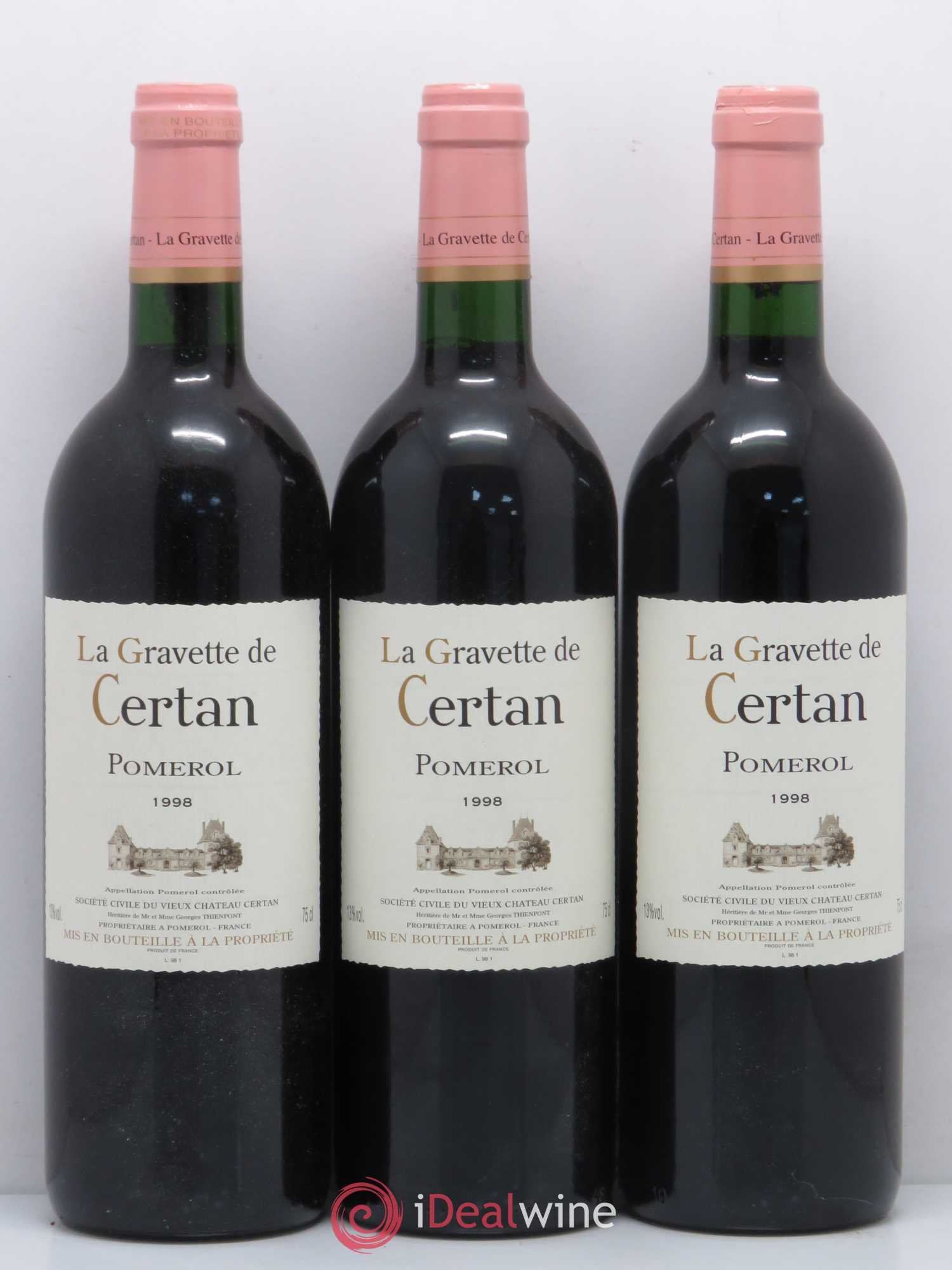 La Gravette de Certan 1998 - Lot de 12 bouteilles - 1