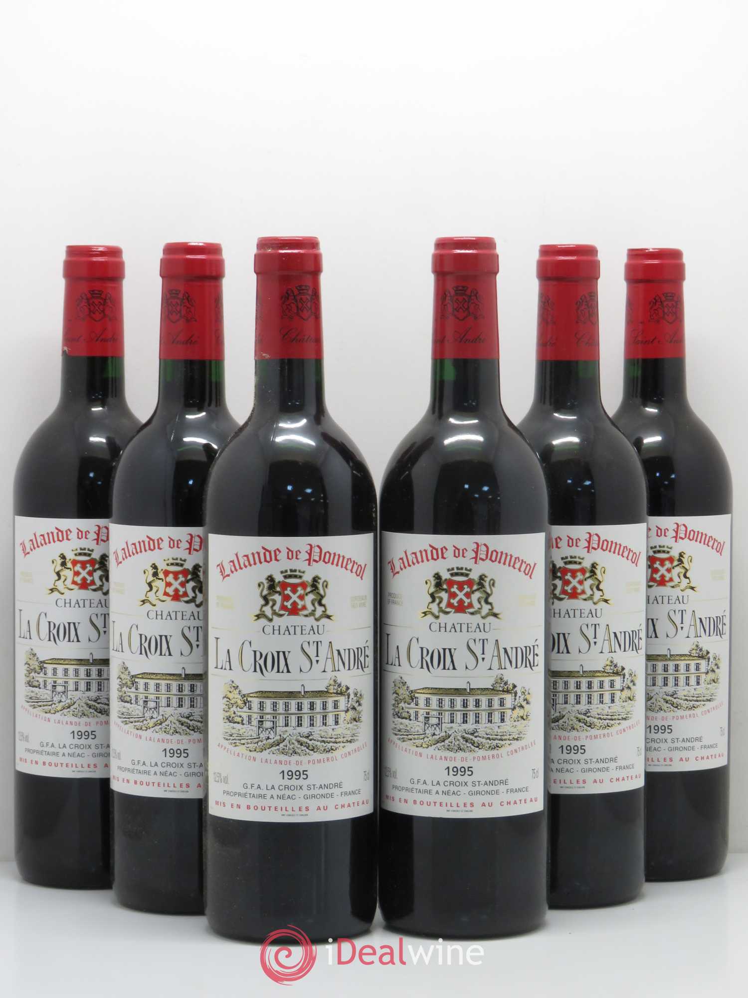 Bordeaux Lalande de Pomerol Château La Croix Saint André 1995 - Posten von 6 Flaschen - 0