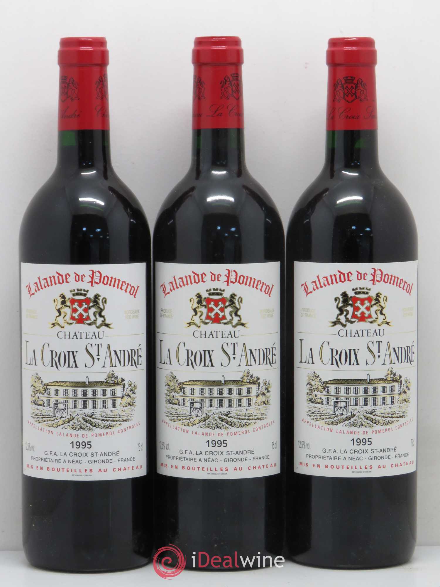 Bordeaux Lalande de Pomerol Château La Croix Saint André 1995 - Lot of 6 bottles - 1