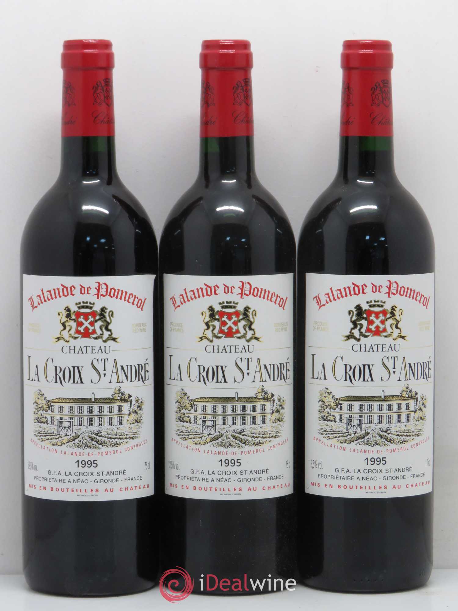 Bordeaux Lalande de Pomerol Château La Croix Saint André 1995 - Lot of 6 bottles - 2