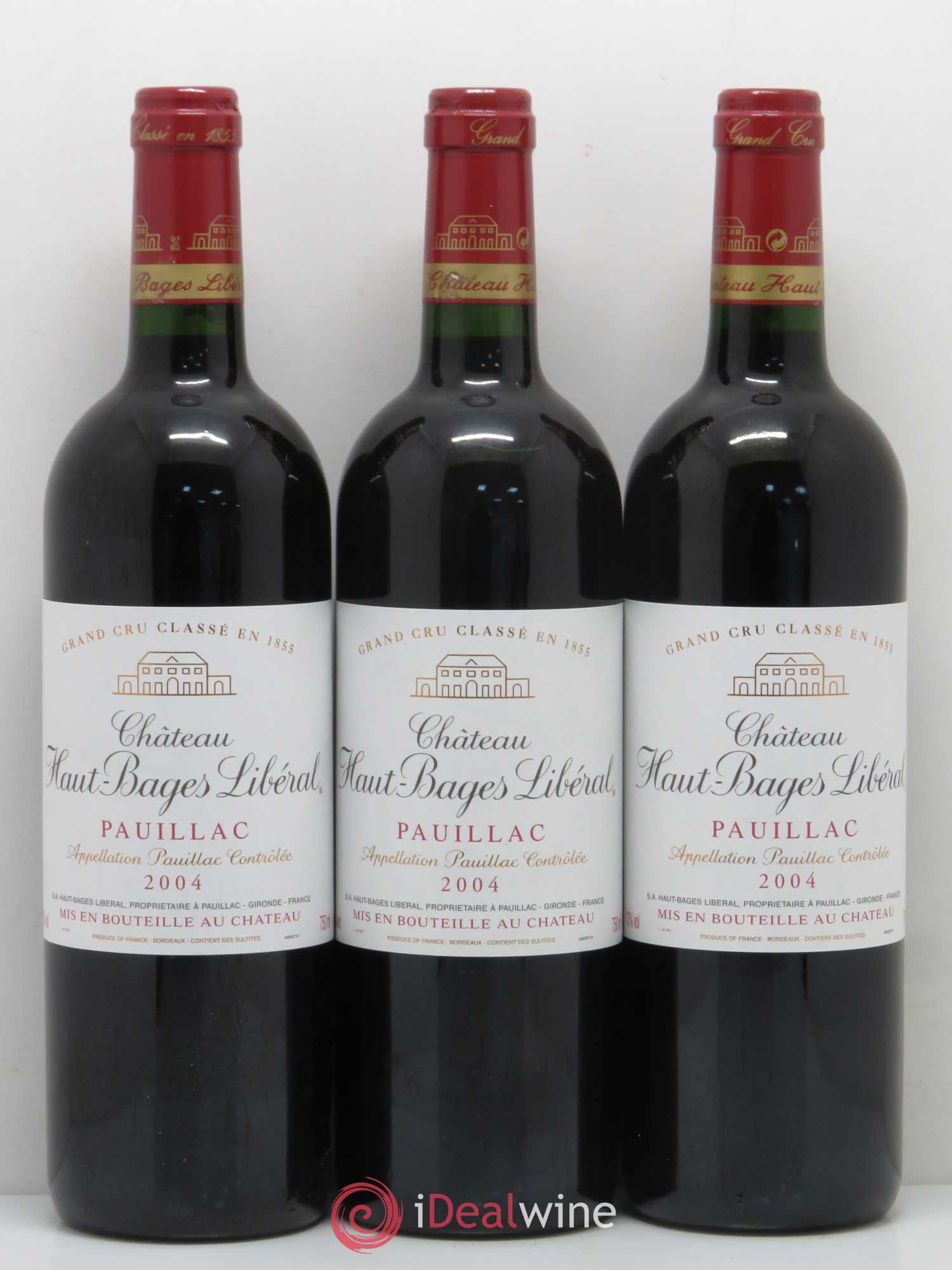 Château Haut Bages Libéral 5ème Grand Cru Classé 2004 - Lot de 12 bouteilles - 1