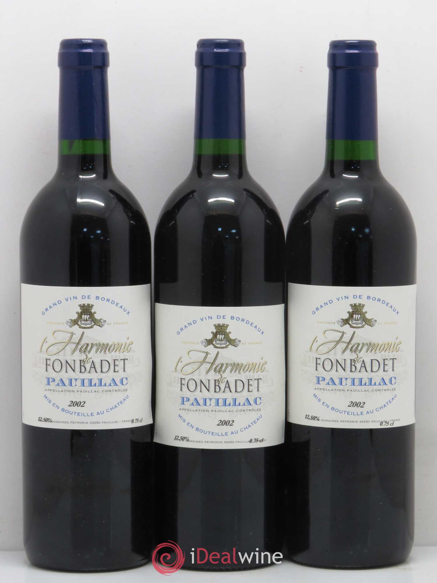 Château Fonbadet L'Harmonie de Fonbadet 2002 - Posten von 6 Flaschen - 1