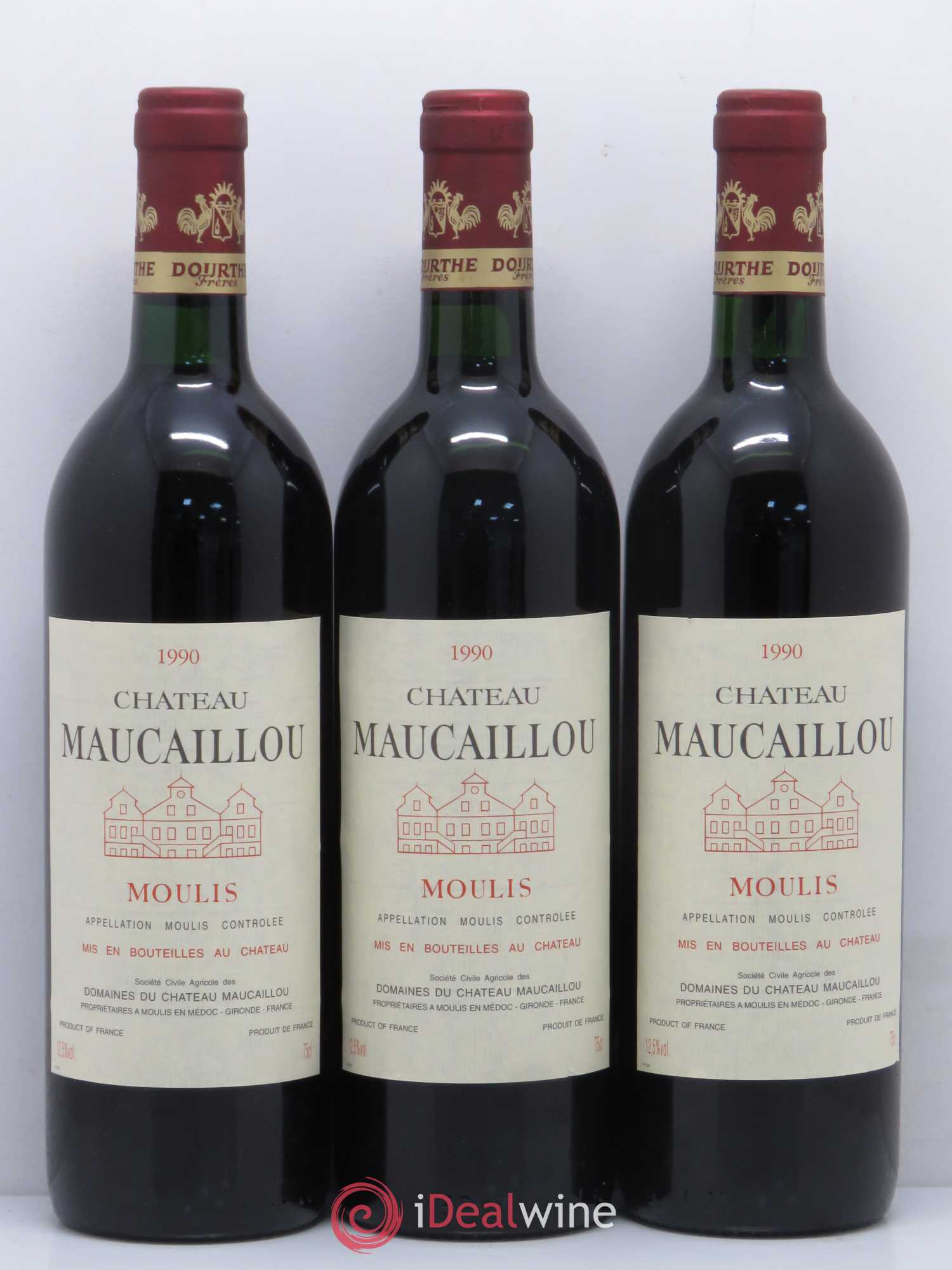 Château Maucaillou 1990 - Lot de 12 bouteilles - 1