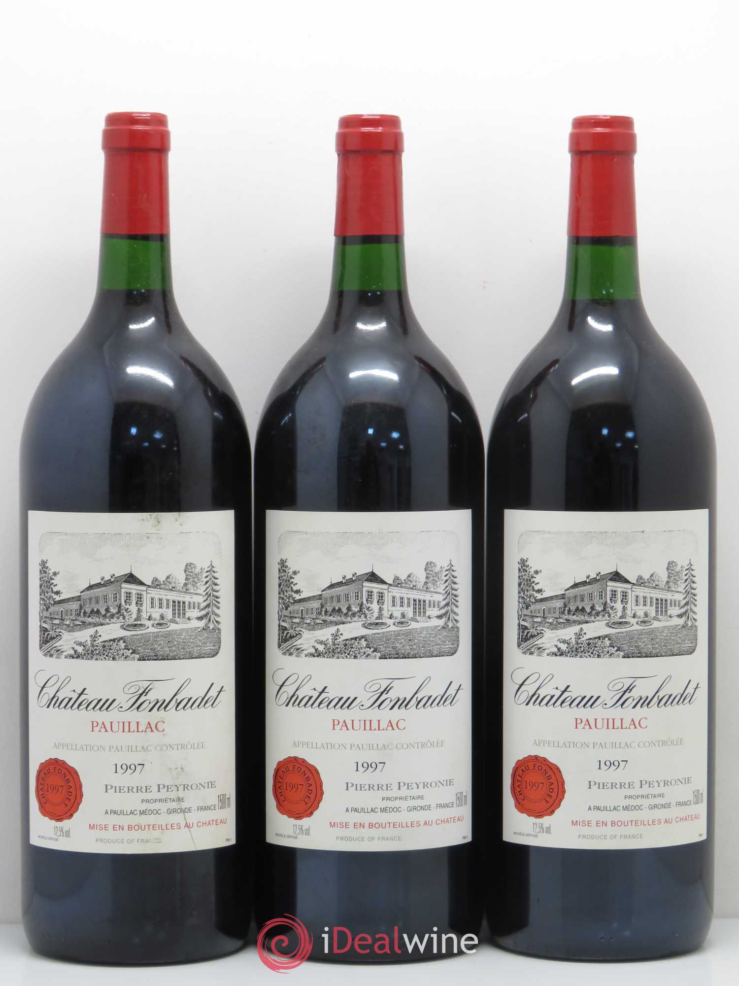 Château Fonbadet 1997 - Lot de 3 magnums - 0