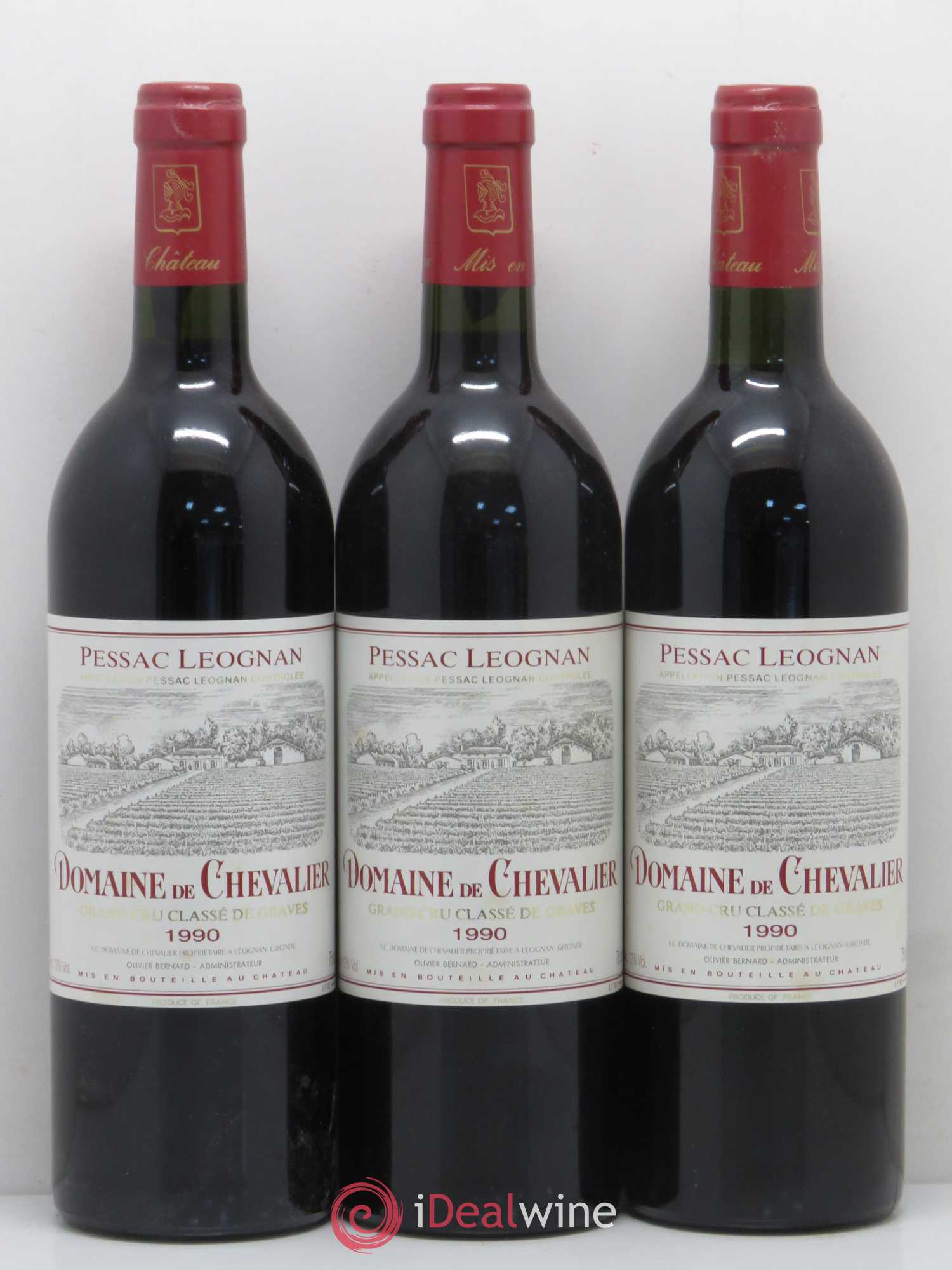 Domaine de Chevalier Cru Classé de Graves 1990 - Lot de 12 bouteilles - 1