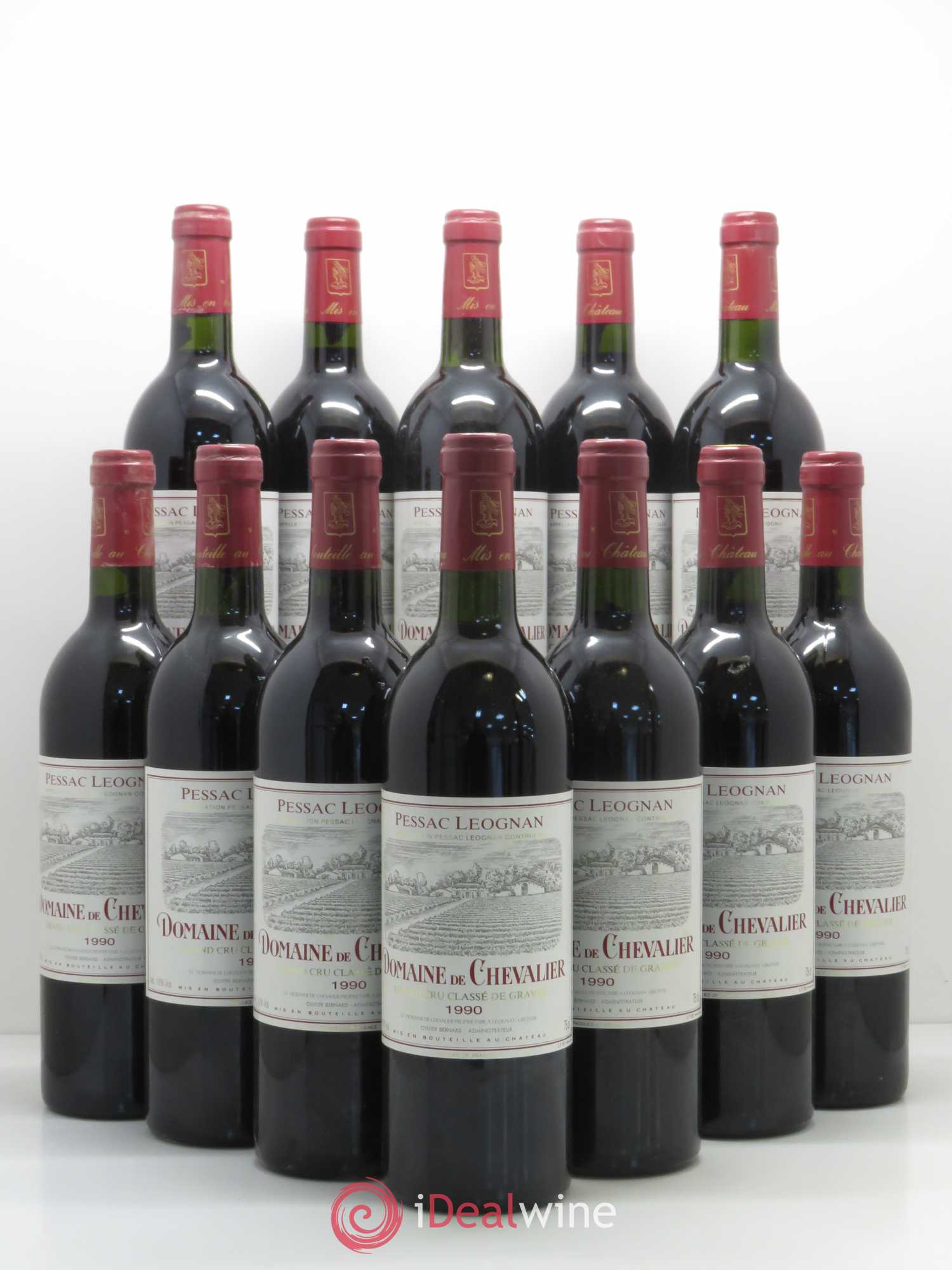 Domaine de Chevalier Cru Classé de Graves 1990 - Lot de 12 bouteilles - 0