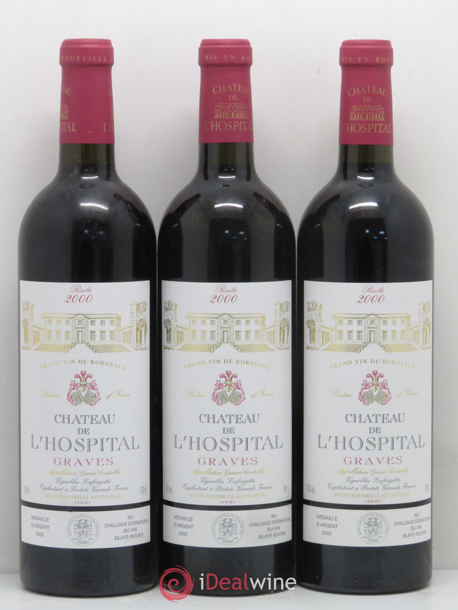 Graves Château de l'Hospital 2000 - Posten von 12 Flaschen - 3