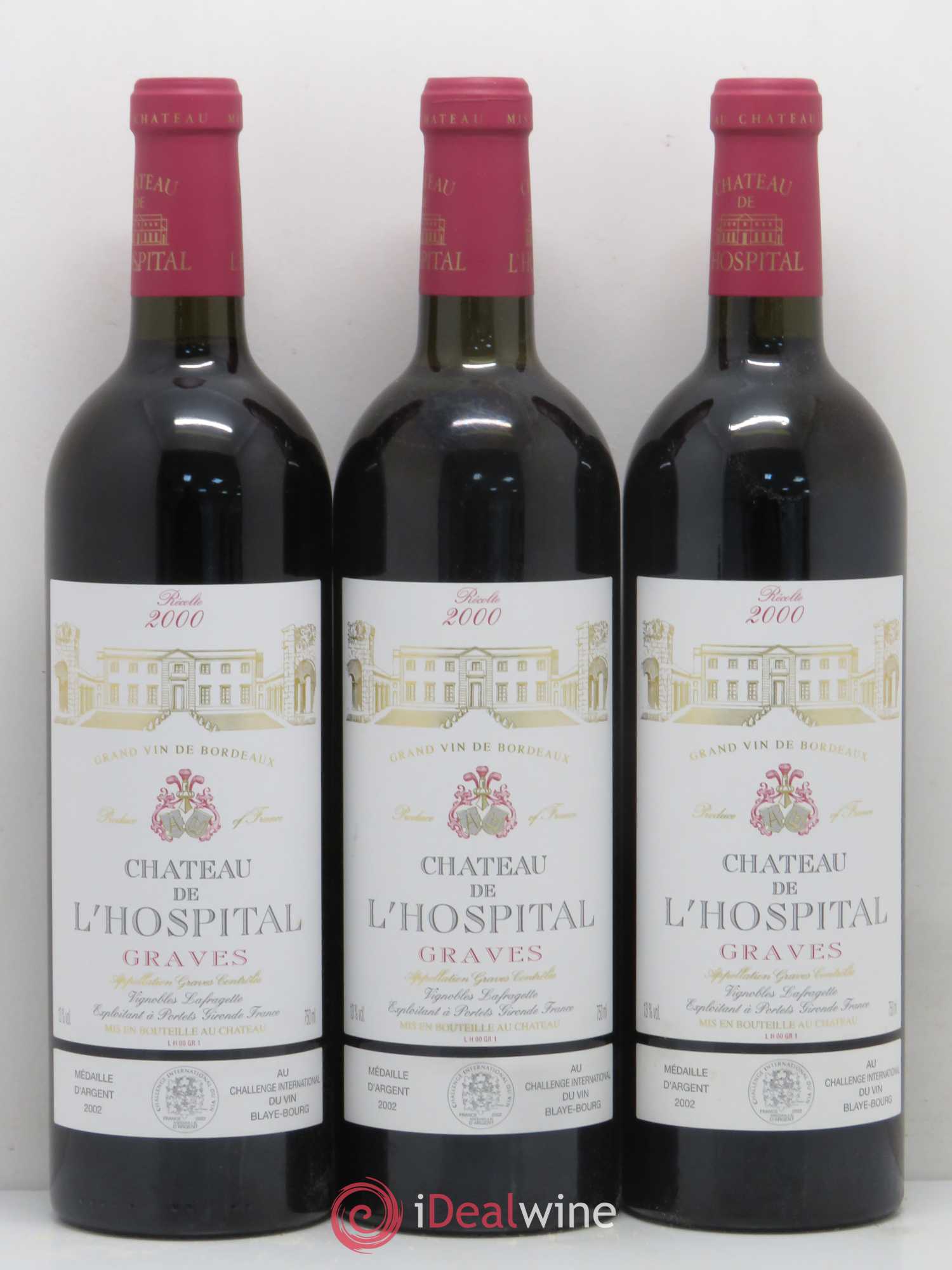 Graves Château de l'Hospital 2000 - Posten von 12 Flaschen - 4