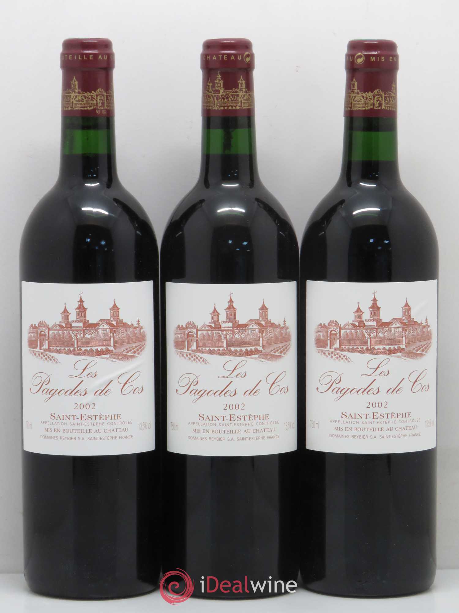 Les Pagodes de Cos Second Vin 2002 - Posten von 12 Flaschen - 1