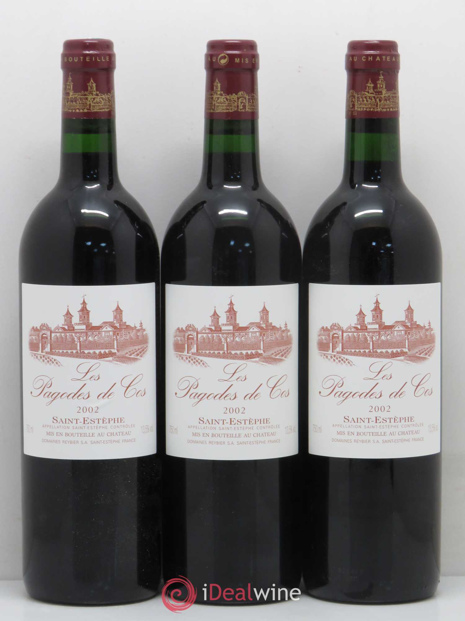 Les Pagodes de Cos Second Vin 2002 - Posten von 12 Flaschen - 2