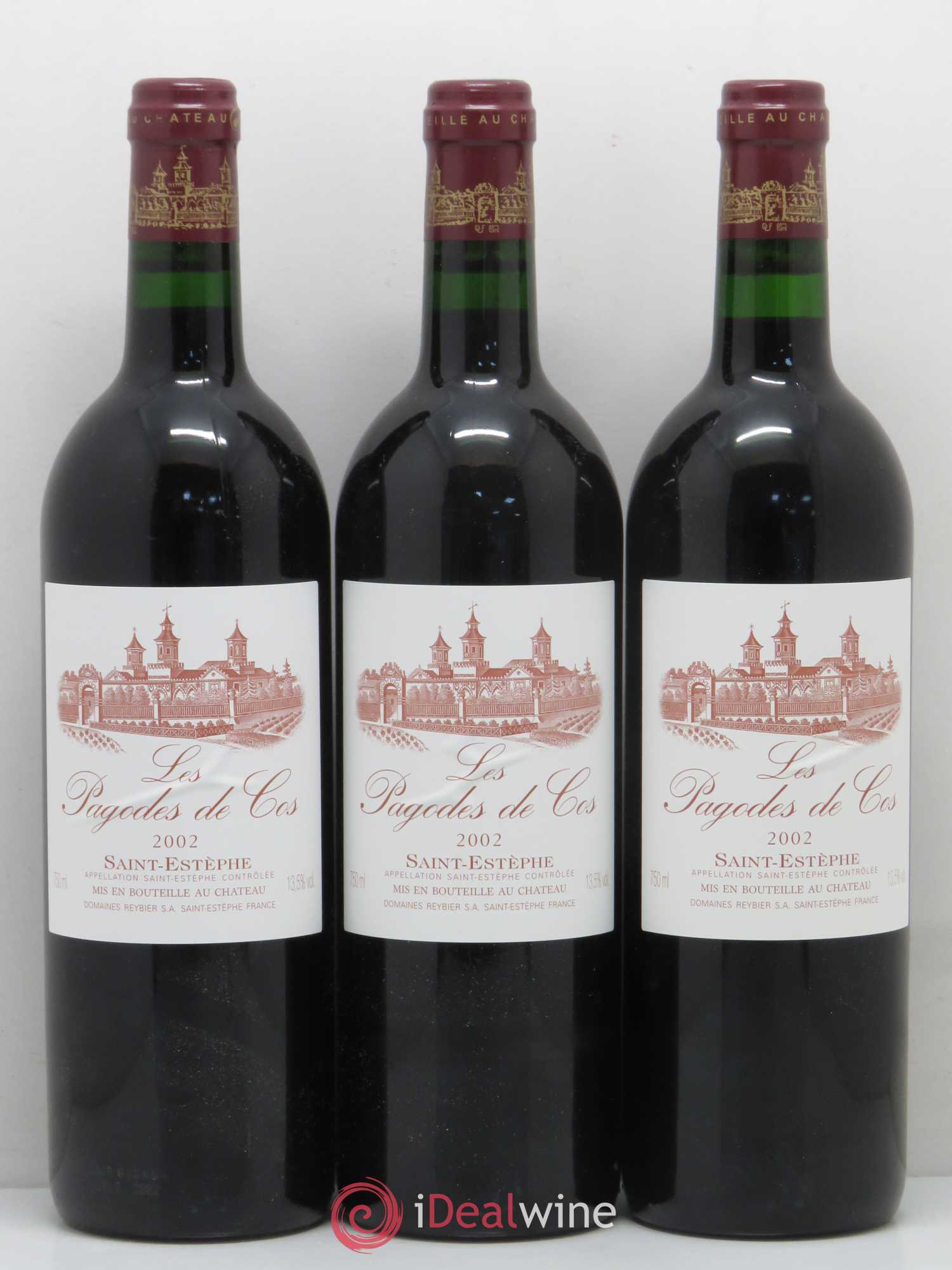 Les Pagodes de Cos Second Vin 2002 - Posten von 12 Flaschen - 4