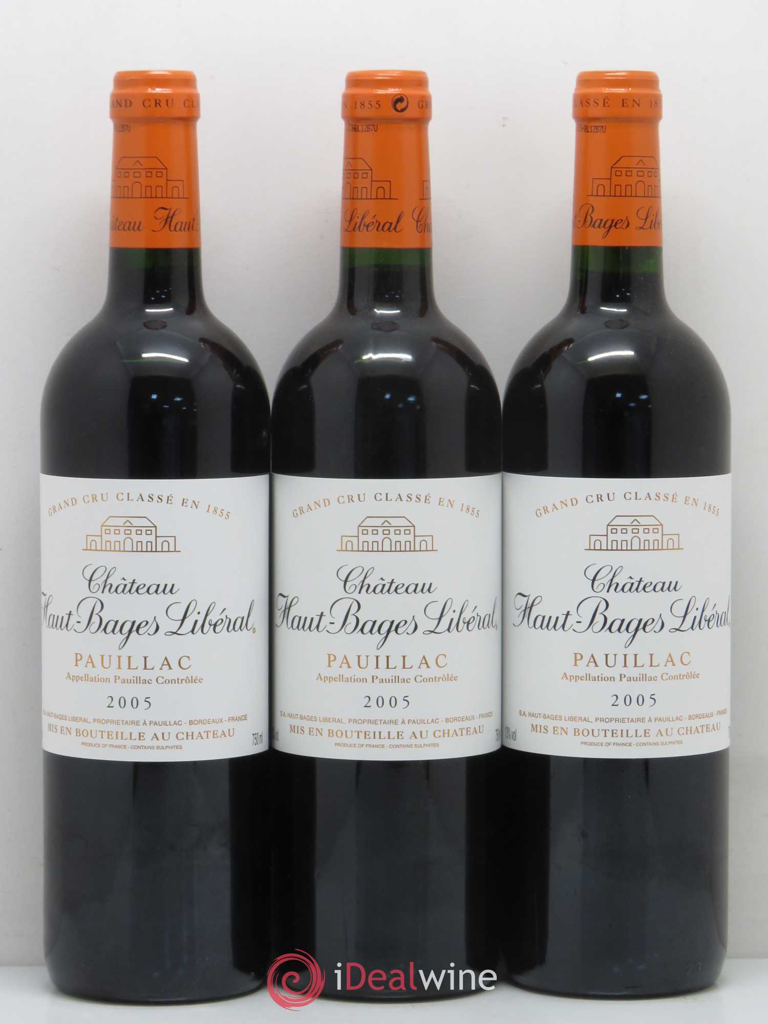 Château Haut Bages Libéral 5ème Grand Cru Classé 2005 - Lot de 12 bouteilles - 1