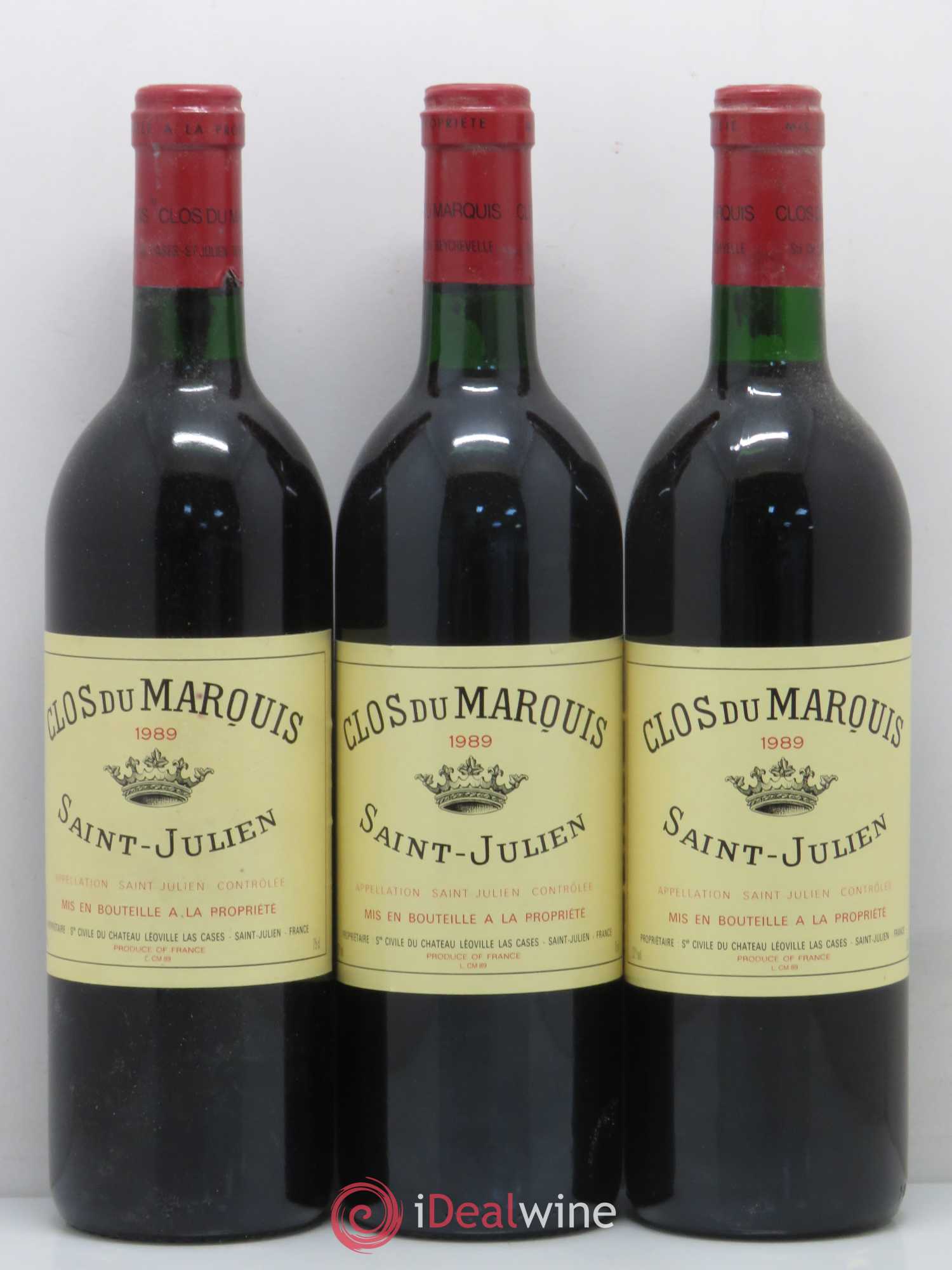 Clos du Marquis 1989 - Lot de 12 bouteilles - 1