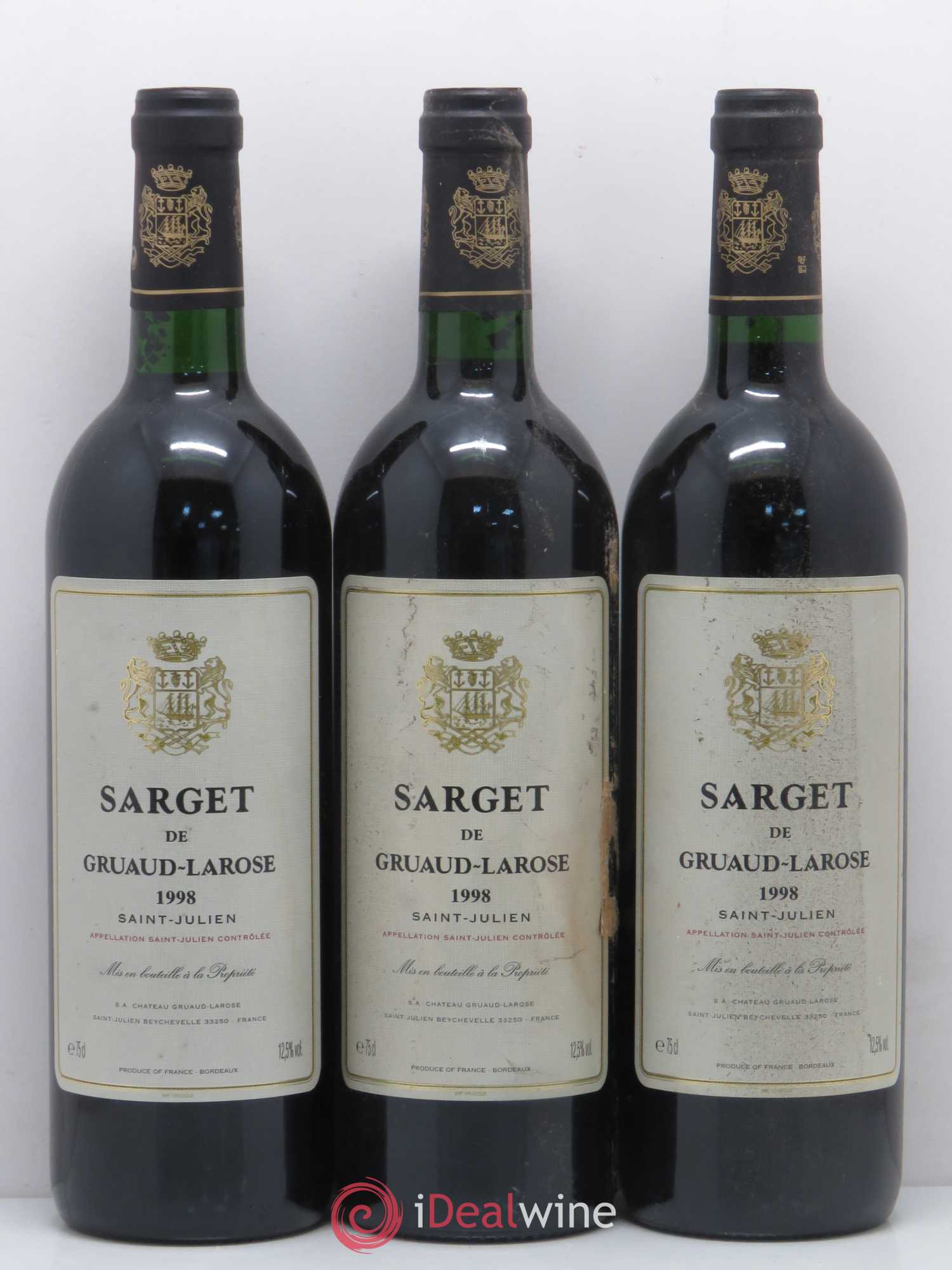 Sarget de Gruaud Larose Second Vin 1998 - Lot de 12 bouteilles - 1