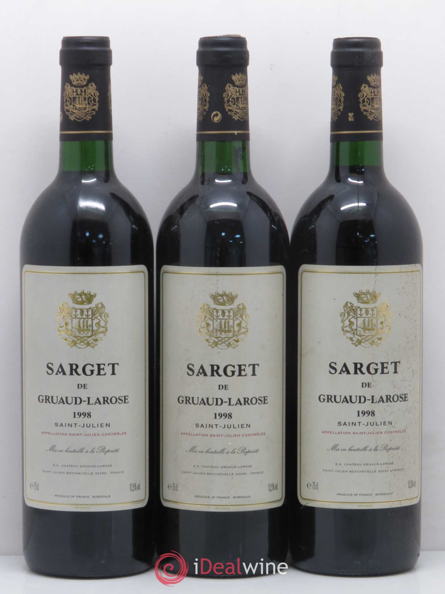 Sarget de Gruaud Larose Second Vin 1998 - Lot de 12 bouteilles - 2