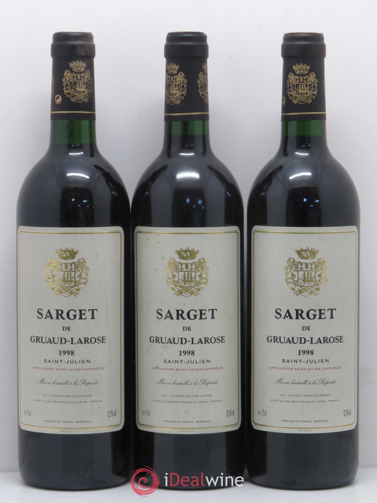 Sarget de Gruaud Larose Second Vin 1998 - Lot de 12 bouteilles - 3