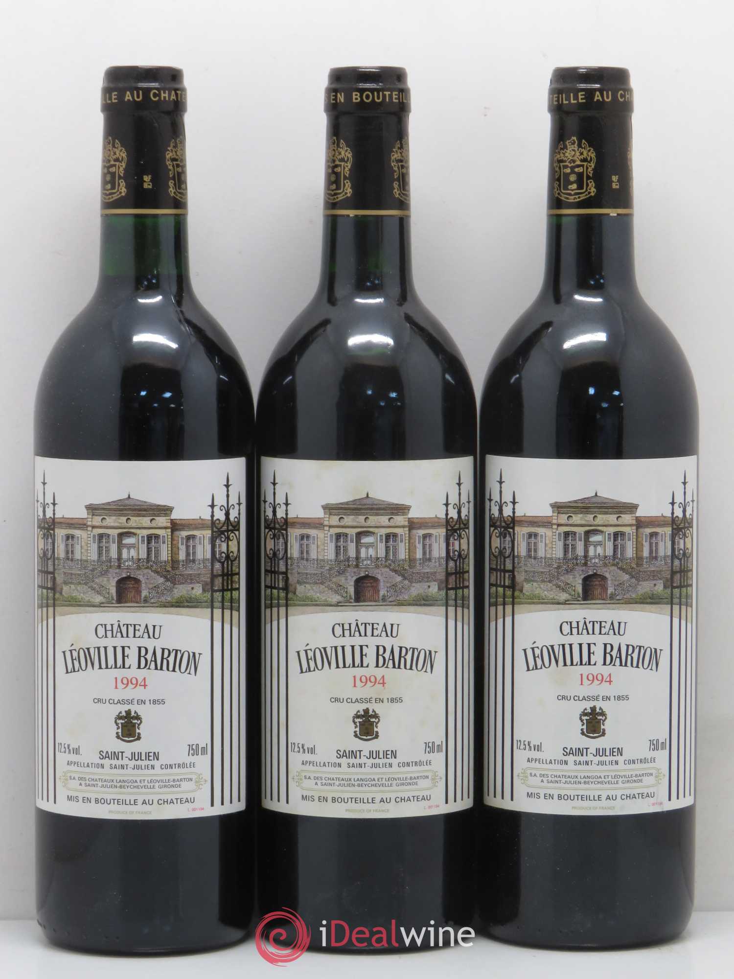 Château Léoville Barton 2ème Grand Cru Classé 1994 - Lot de 12 bouteilles - 1