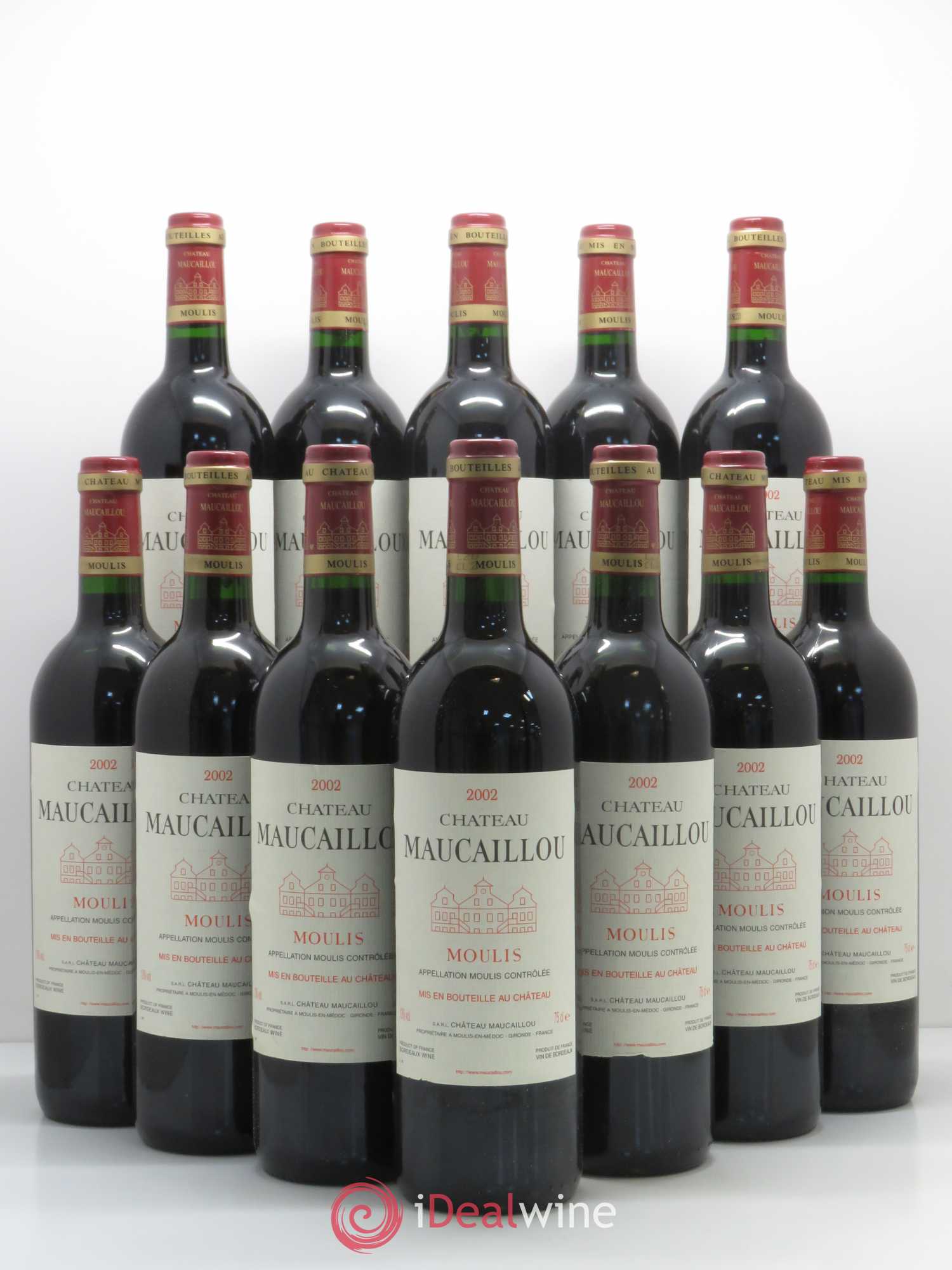 Château Maucaillou 2002 - Lot de 12 bouteilles - 0