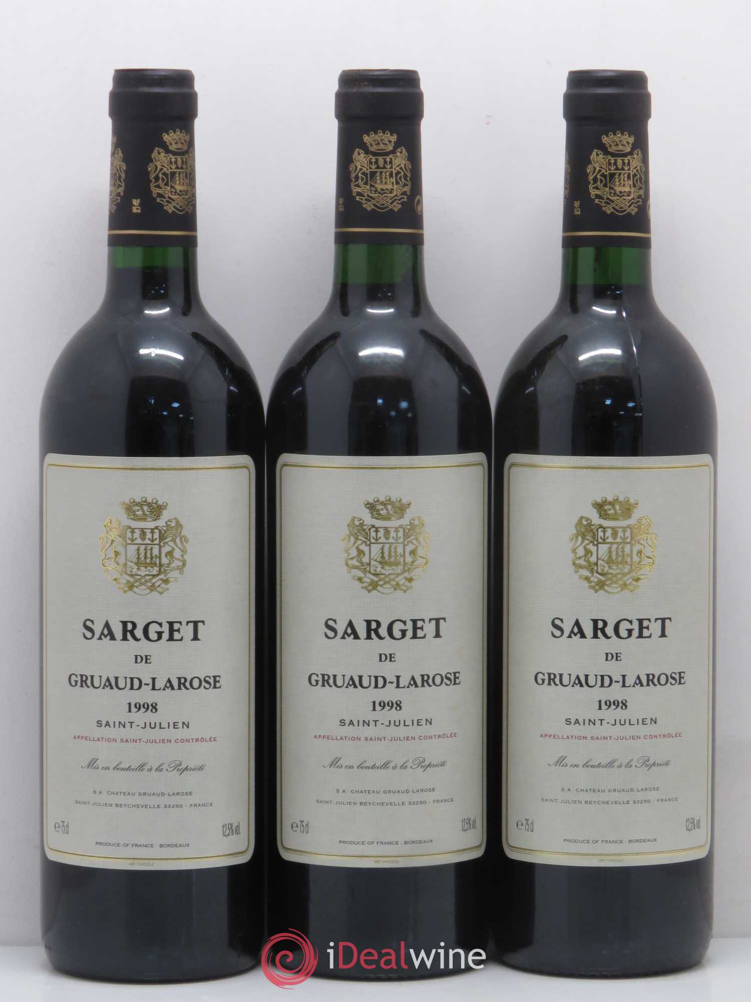 Sarget de Gruaud Larose Second Vin 1998 - Lot de 12 bouteilles - 2