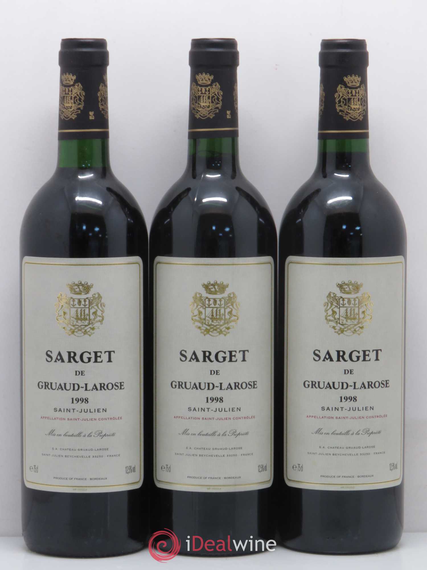 Sarget de Gruaud Larose Second Vin 1998 - Lot de 12 bouteilles - 4