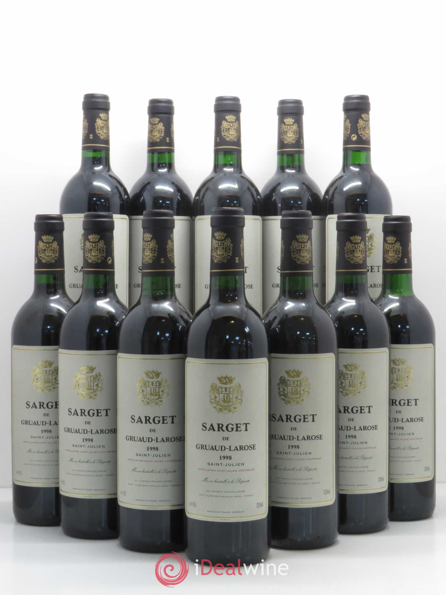 Sarget de Gruaud Larose Second Vin 1998 - Lot de 12 bouteilles - 0