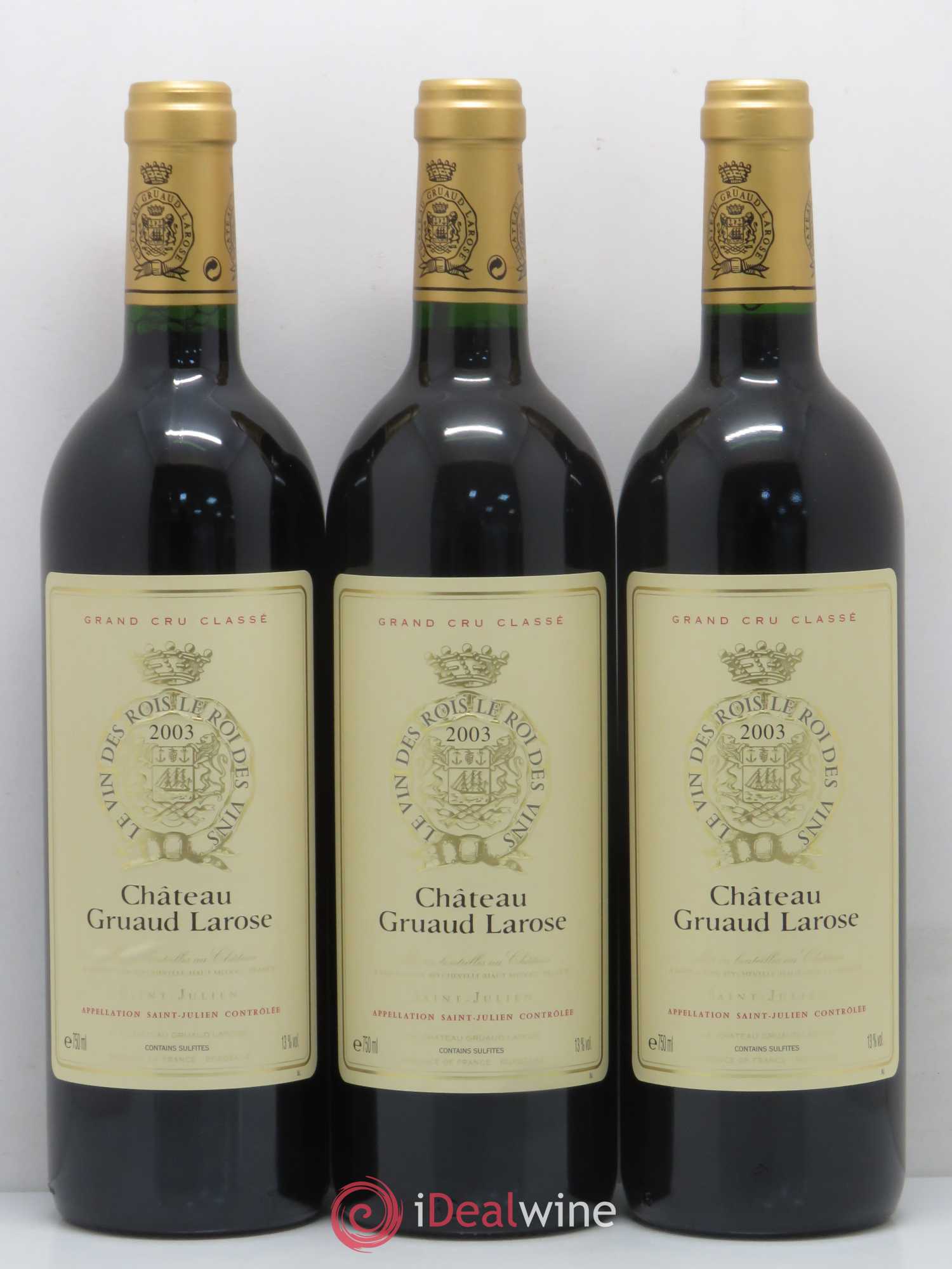 Château Gruaud Larose 2ème Grand Cru Classé 2003 - Lot de 12 bouteilles - 1