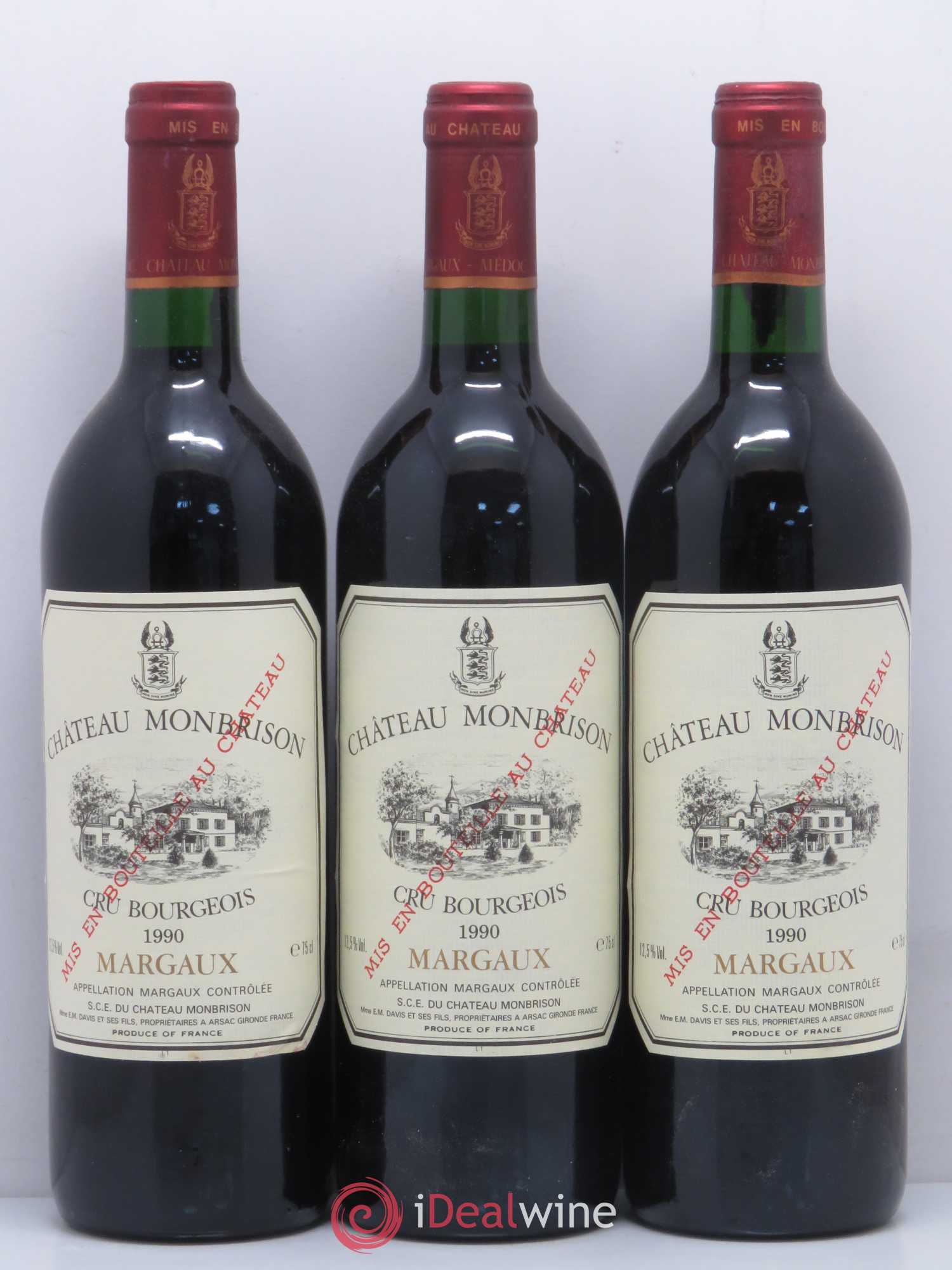 Château Monbrison 1990 - Lot de 12 bouteilles - 3