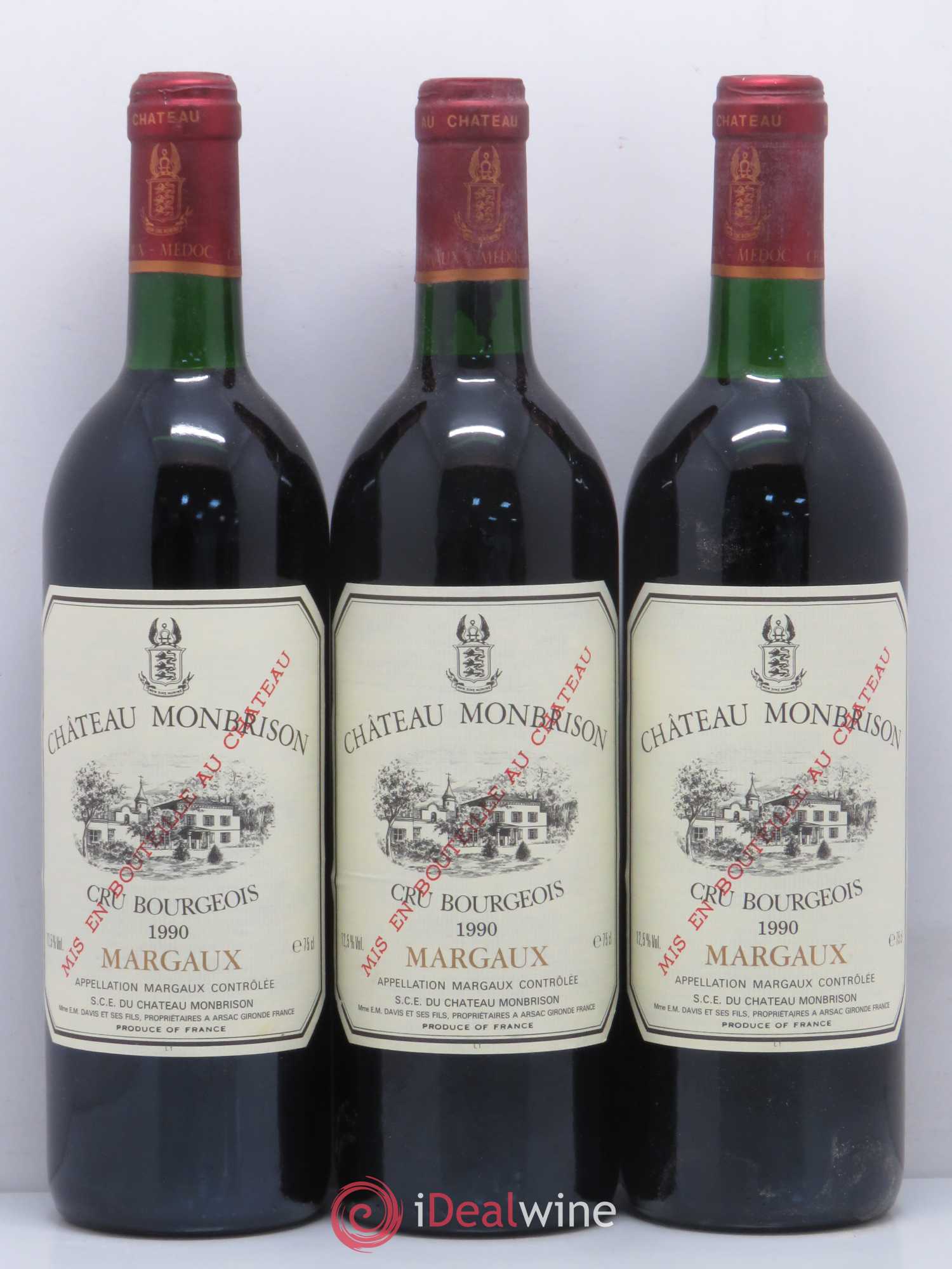 Château Monbrison 1990 - Lot de 12 bouteilles - 4