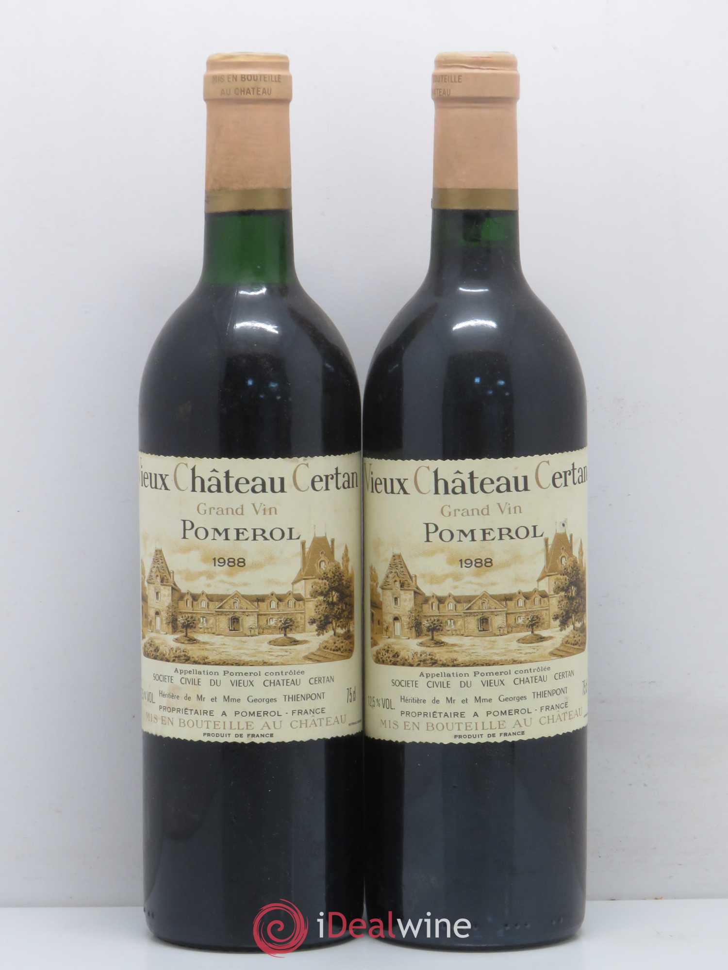 Vieux Château Certan 1988 - Lot de 2 bouteilles - 0