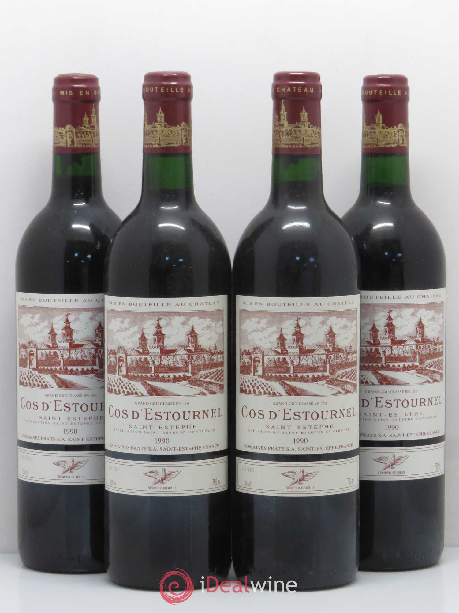 Cos d'Estournel 2ème Grand Cru Classé 1990 - Lot de 4 bouteilles - 0