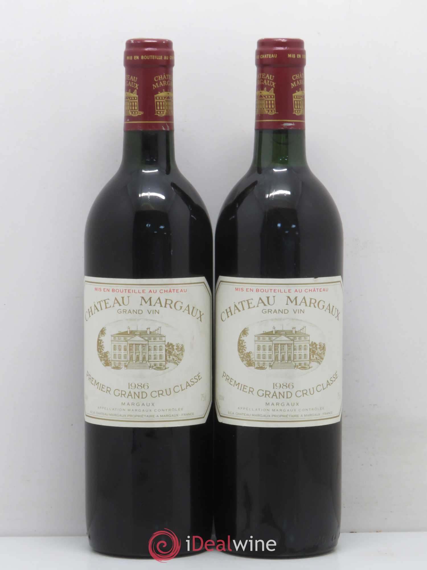 Château Margaux 1er Grand Cru Classé 1986 - Lot de 2 bouteilles - 0