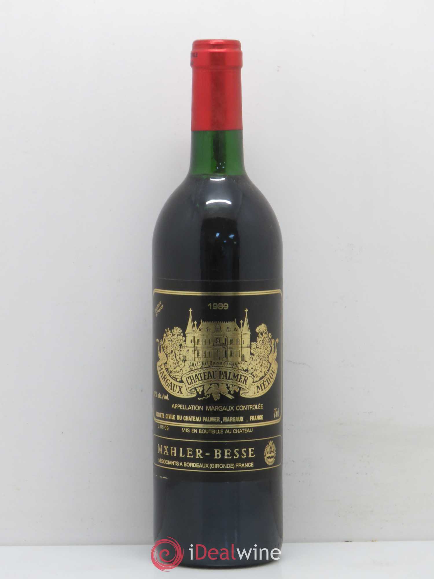 Château Palmer 3ème Grand Cru Classé 1989 - Lot de 1 bouteille - 0