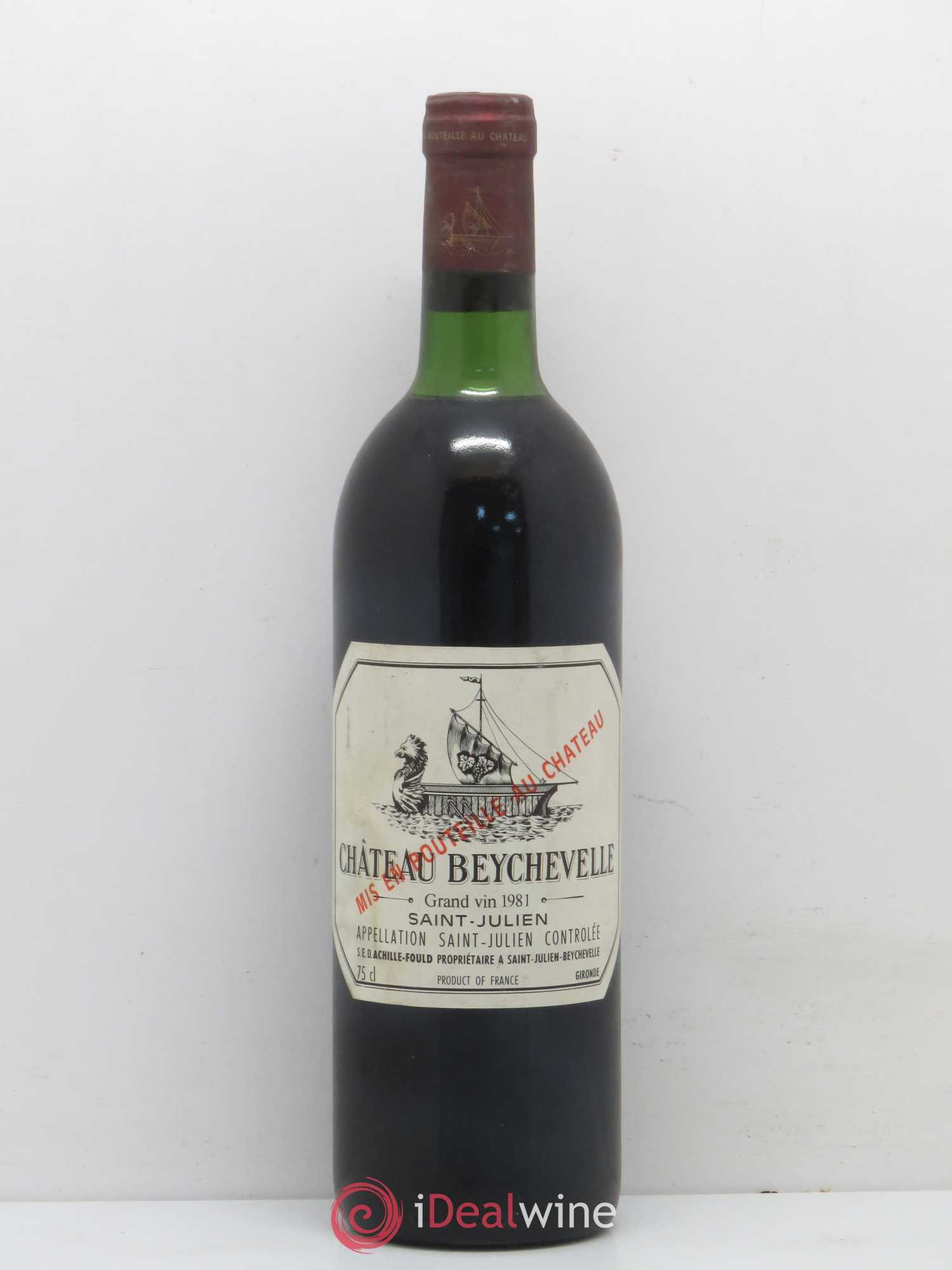 Château Beychevelle 4ème Grand Cru Classé 1981 - Lot de 1 bouteille - 0