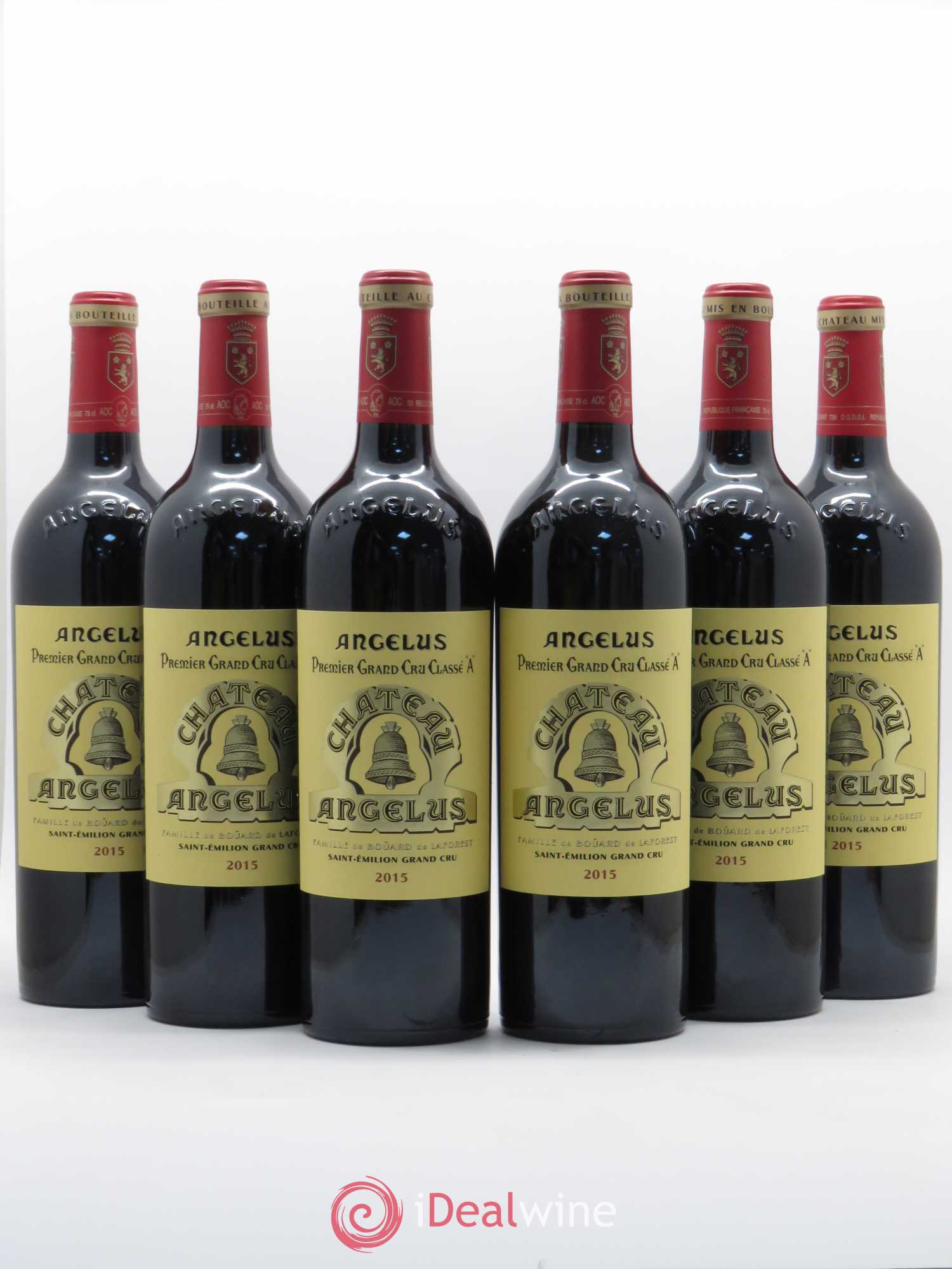 Château Angélus 1er Grand Cru Classé A 2015 - Lot de 6 bouteilles - 0