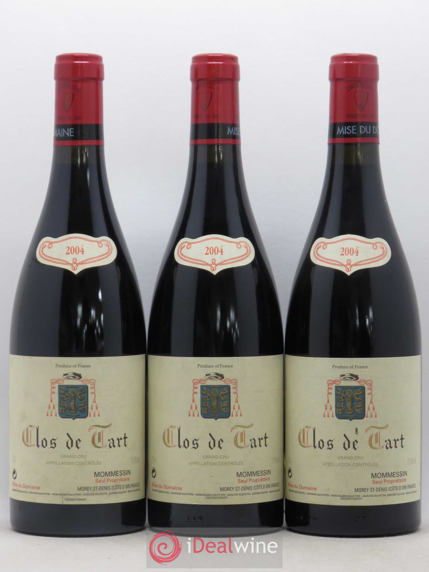 Clos de Tart Grand Cru Clos de Tart 2004 - Lot de 3 bouteilles - 0