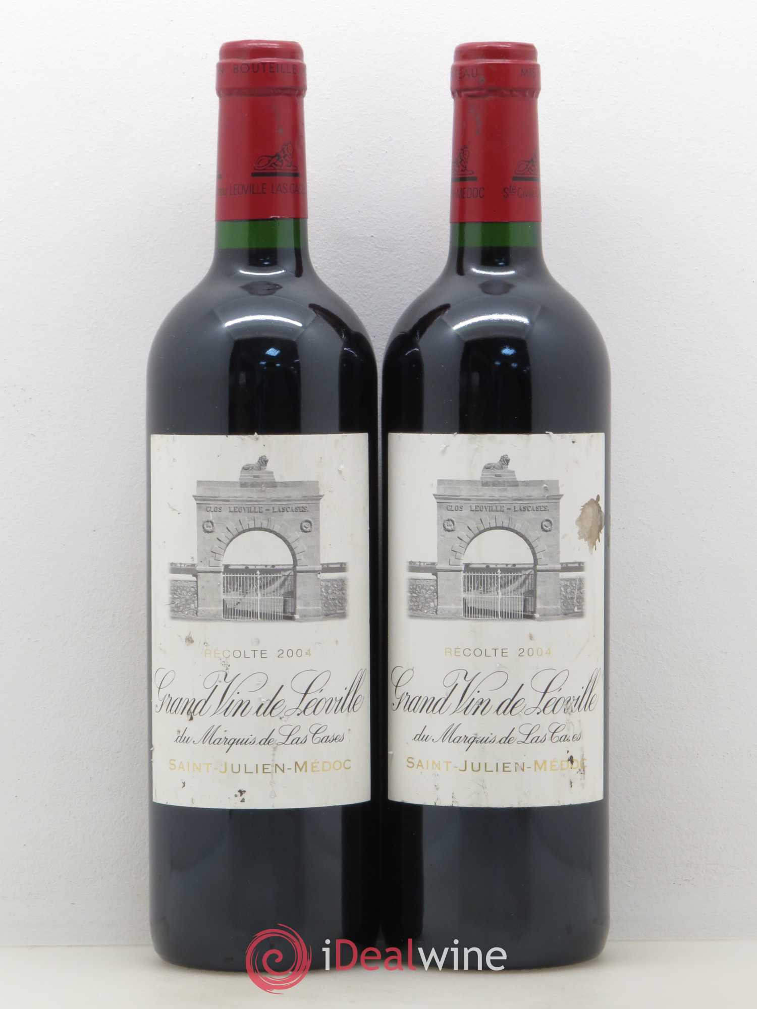 Château Léoville Las Cases 2ème Grand Cru Classé 2004 - Lot de 2 bouteilles - 0