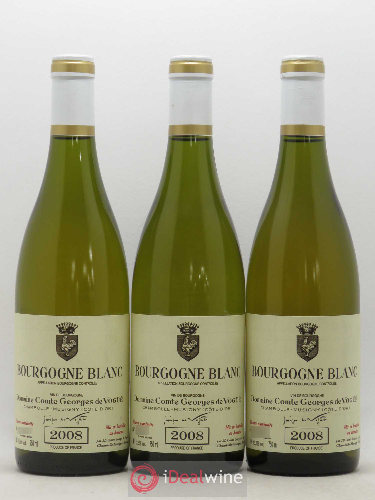 Bourgogne Comte Georges de Vogüé 2008 - Lot de 3 bouteilles - 0