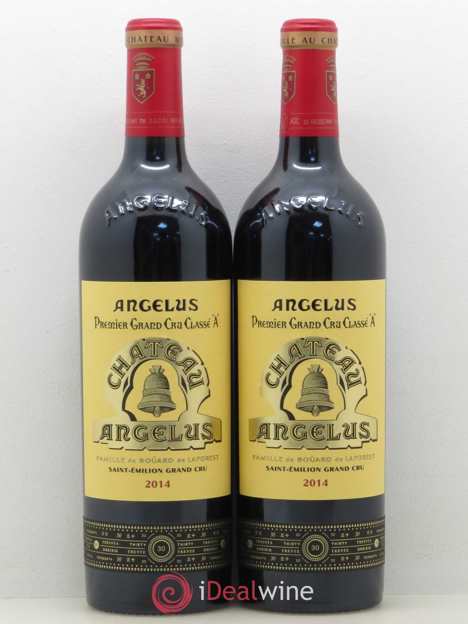 Château Angélus 1er Grand Cru Classé A 2014 - Lot de 2 bouteilles - 0