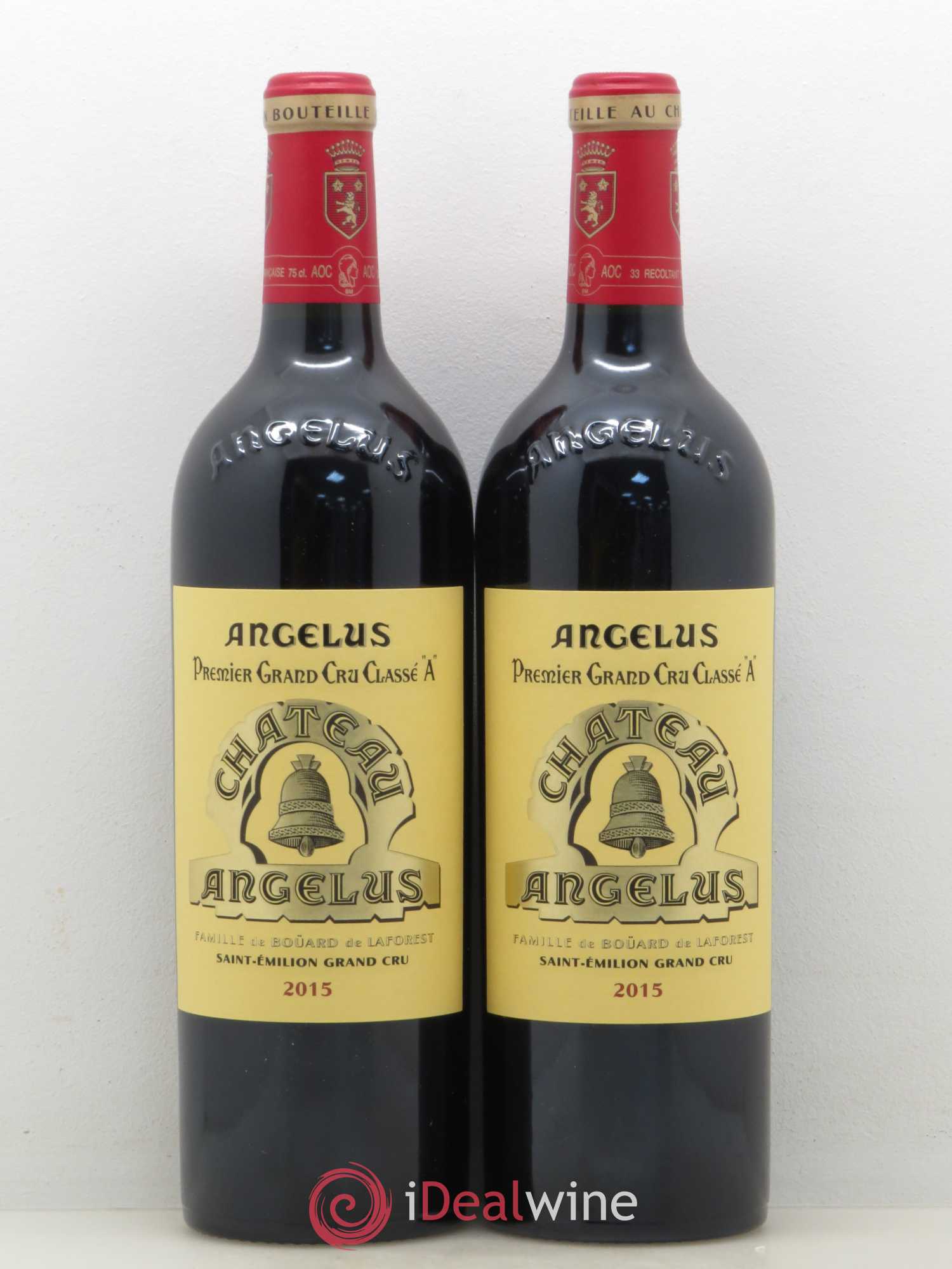 Château Angélus 1er Grand Cru Classé A 2015 - Lot de 2 bouteilles - 0