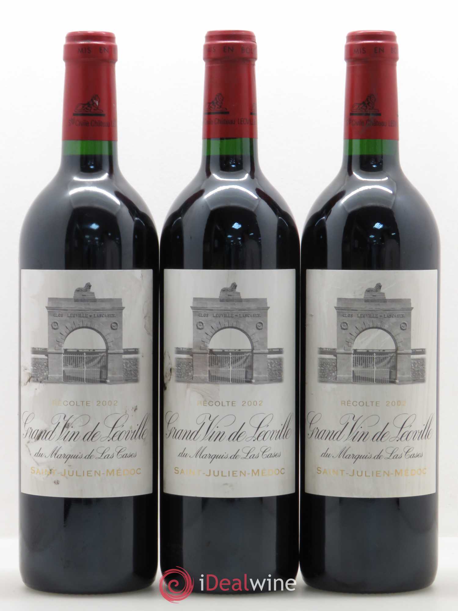 Château Léoville Las Cases 2ème Grand Cru Classé 2002 - Lot de 6 bouteilles - 1