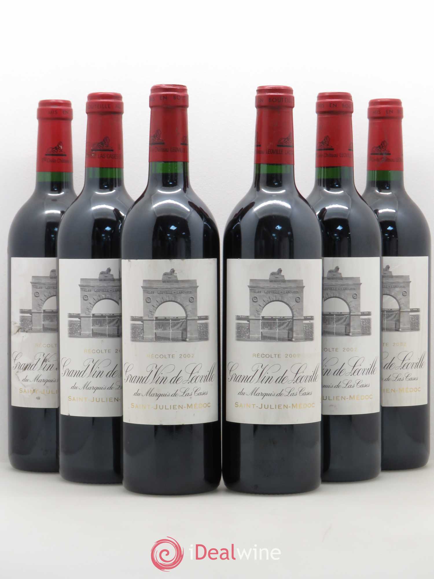 Château Léoville Las Cases 2ème Grand Cru Classé 2002 - Lot de 6 bouteilles - 0