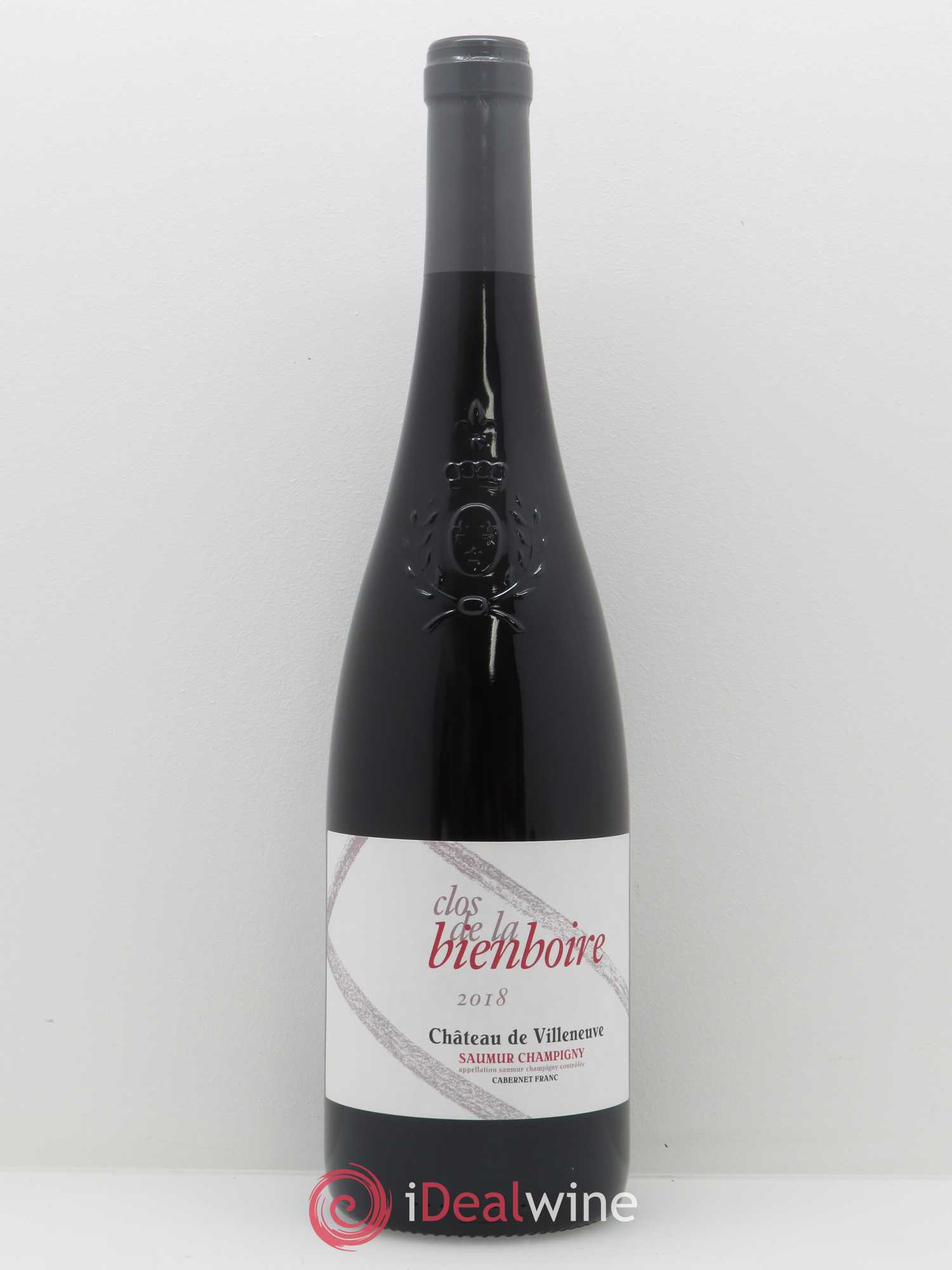 Saumur-Champigny Clos de la Bienboire Château de Villeneuve 2018 - Posten von 1 Flasche - 0