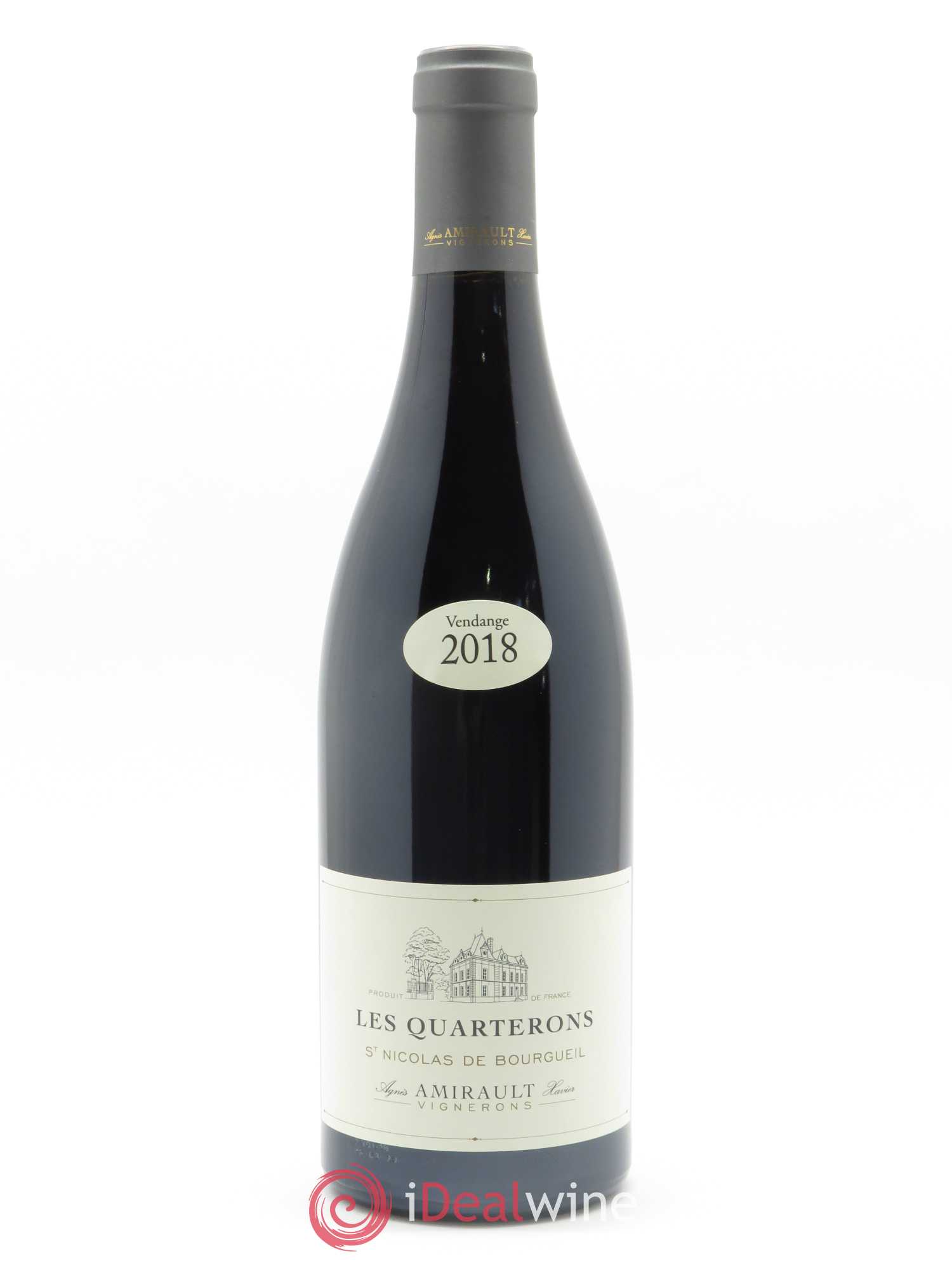 Saint-Nicolas de Bourgueil Les Quarterons Agnès et Xavier Amirault 2018 - Lot de 1 bouteille - 0