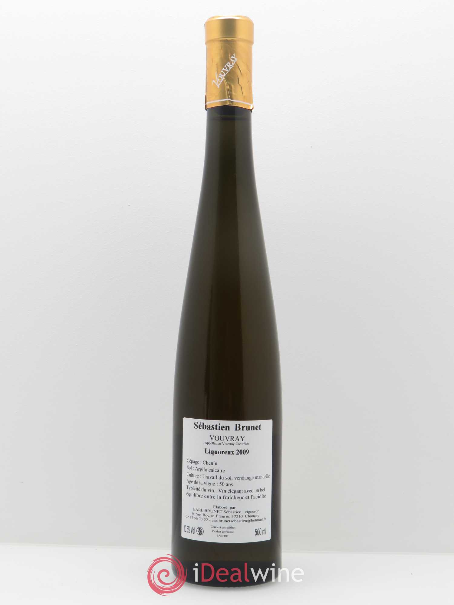 Vouvray La Folie Sébastien Brunet 2009 - Lotto di 1 mezza bottiglia - 1
