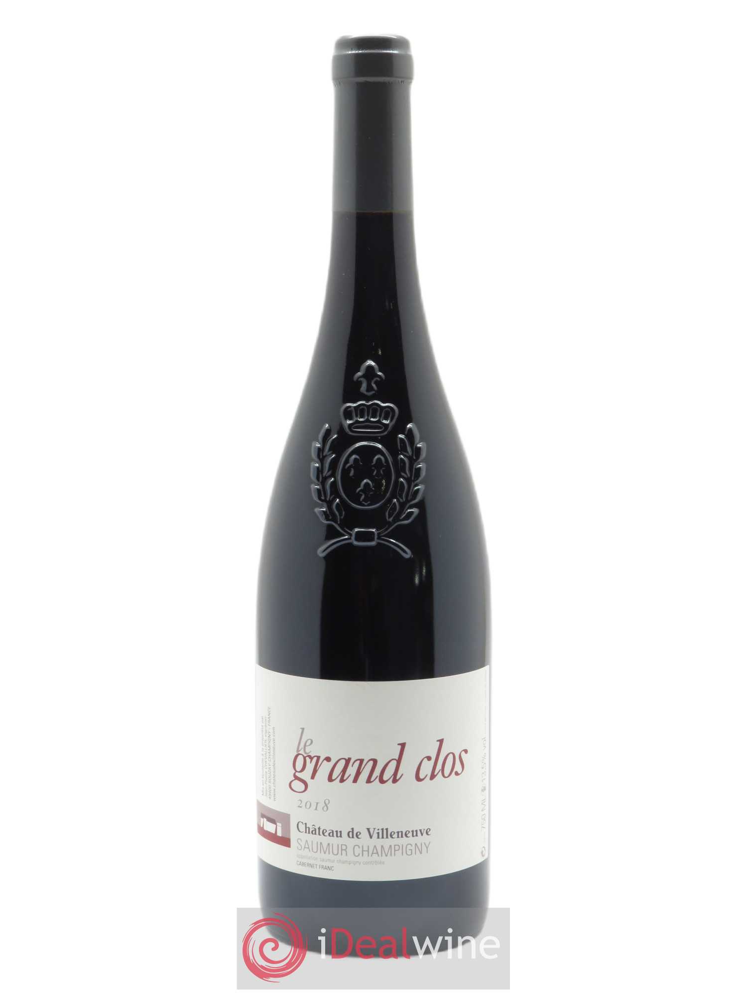 Saumur-Champigny Le Grand Clos Château de Villeneuve 2018 - Lot de 1 bouteille - 0