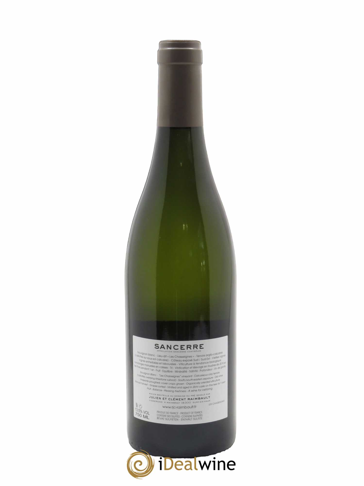 Sancerre Les Chasseignes Domaine Du Pré Semelé 2020 - Lot de 1 bouteille - 1