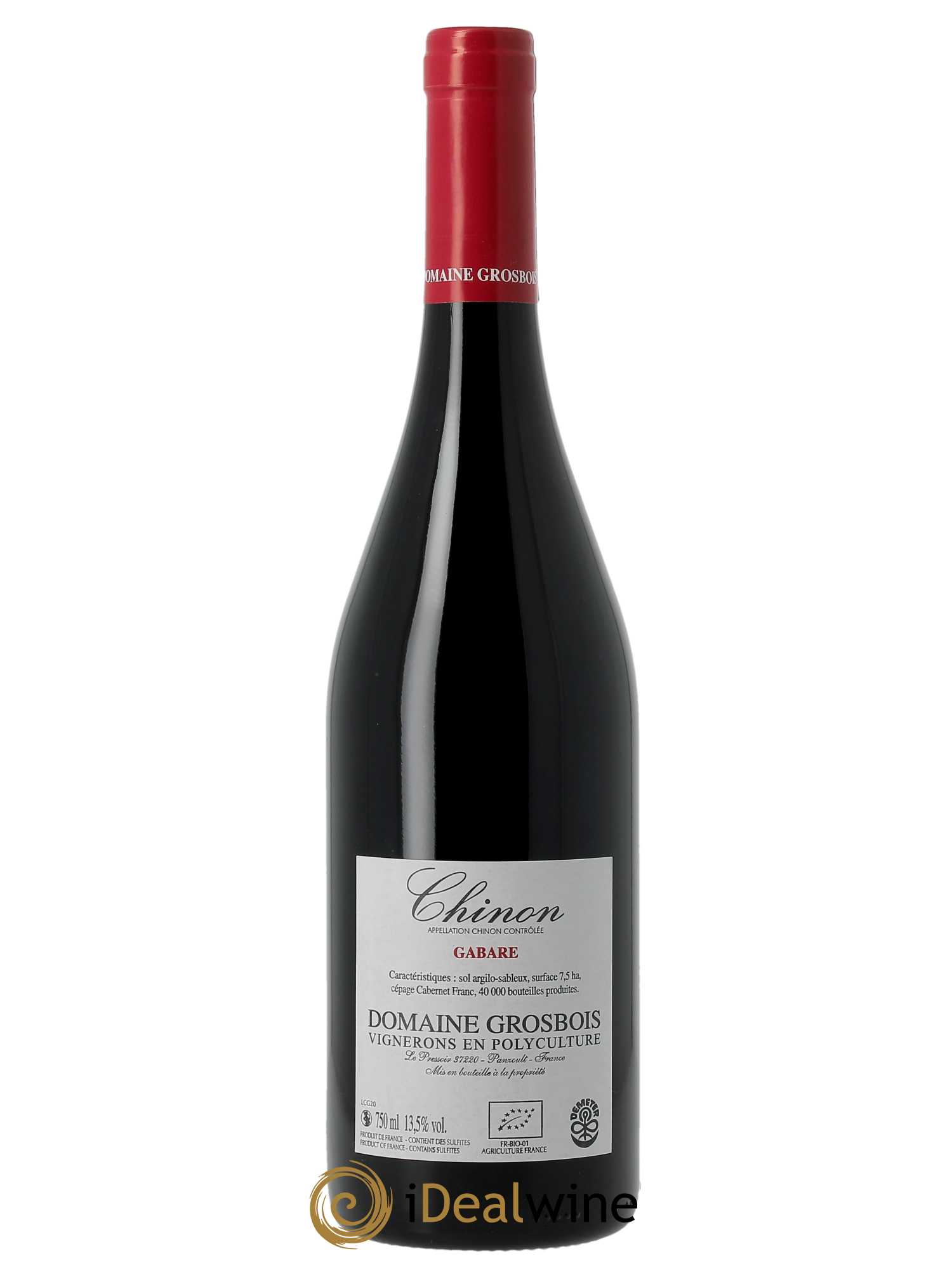Chinon Gabare Domaine Grosbois 2020 - Lot of 1 bottle - 1